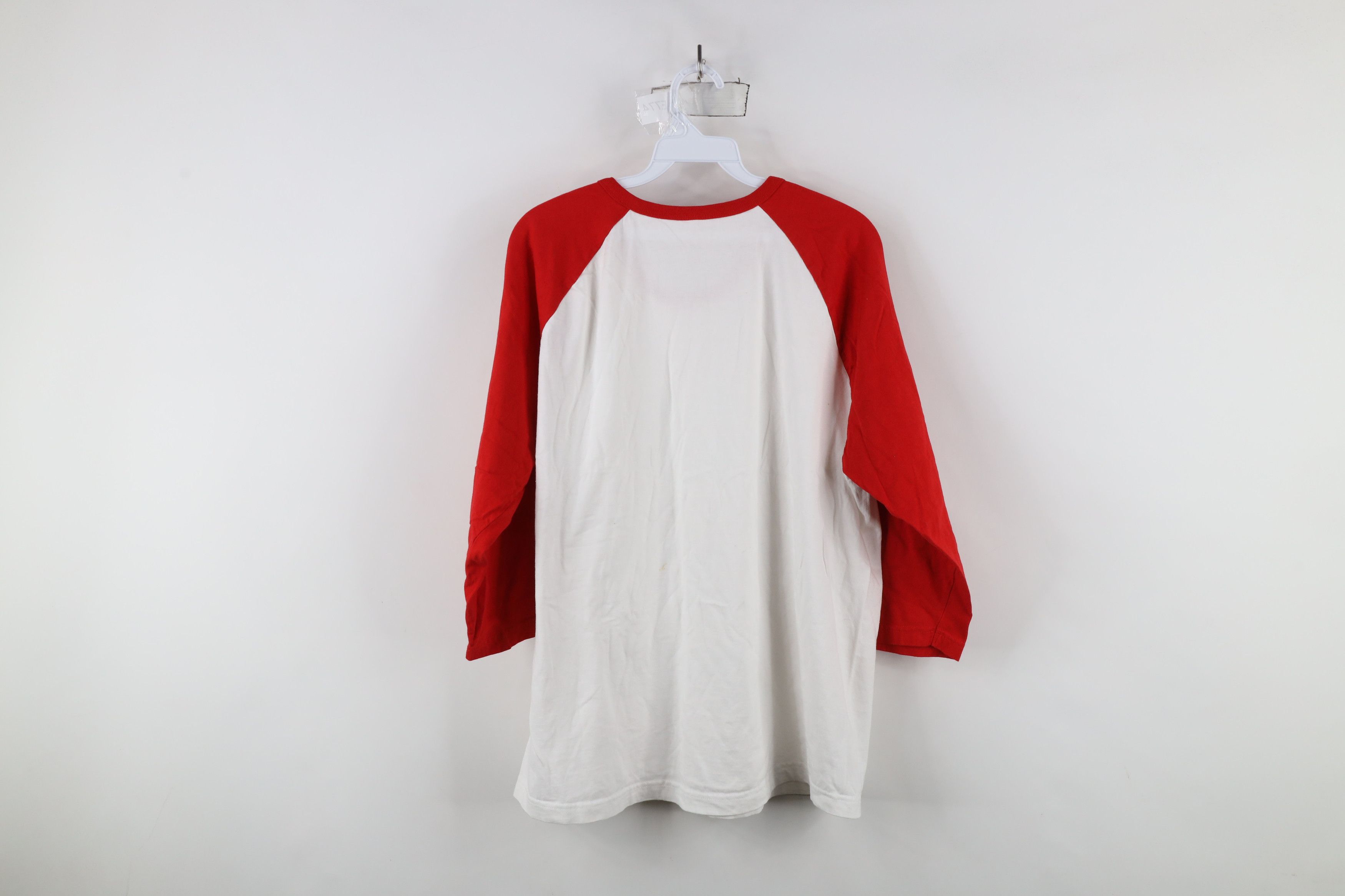 Vintage Vintage 90s Y2K Streetwear Block 3/4 Sleeve Raglan T-Shirt Size US L / EU 52-54 / 3 - 9 Thumbnail