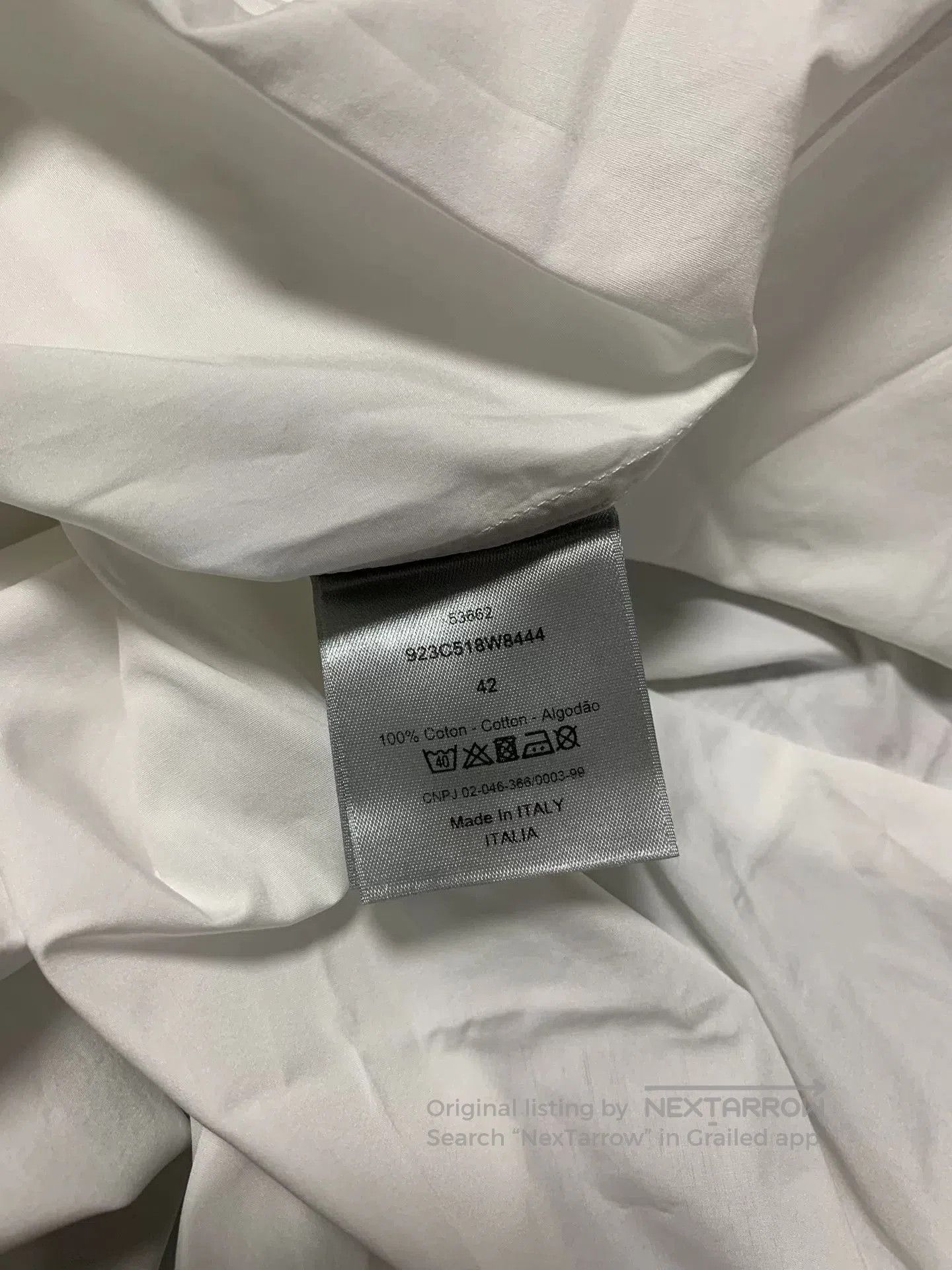 Dior Dior Gold Thread CD Embroidered Shirt. Size US L / EU 52-54 / 3 - 4 Thumbnail