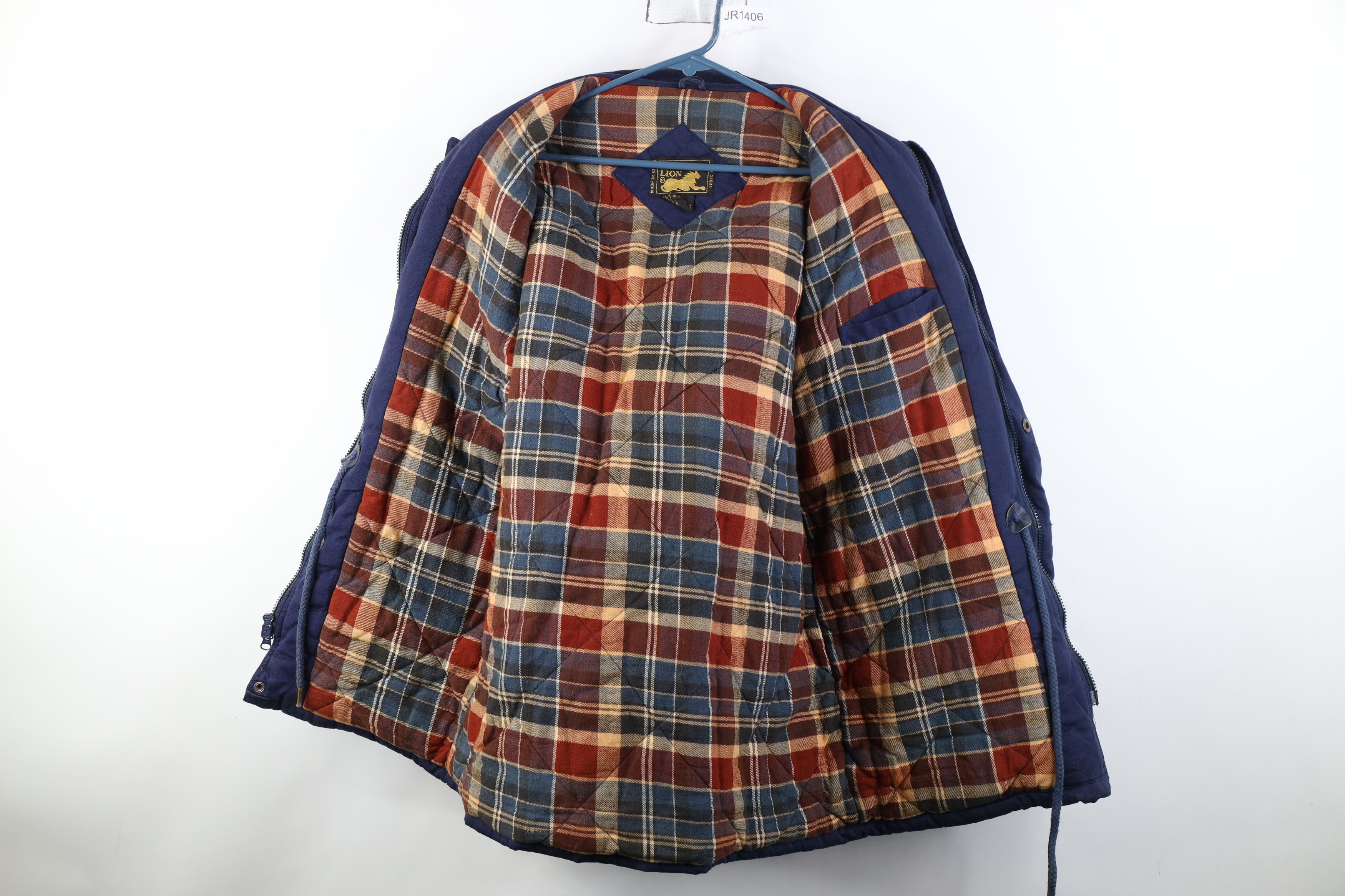 Vintage Vintage 90s Streetwear Quilted Flannel Hooded Parka Jacket Size US M / EU 48-50 / 2 - 9 Thumbnail