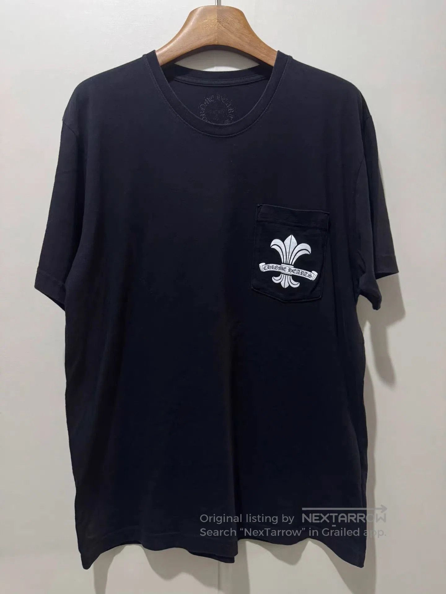 Chrome Hearts Black Short Sleeve T-Shirt with Pocket Logo. Size US L / EU 52-54 / 3 - 1 Thumbnail