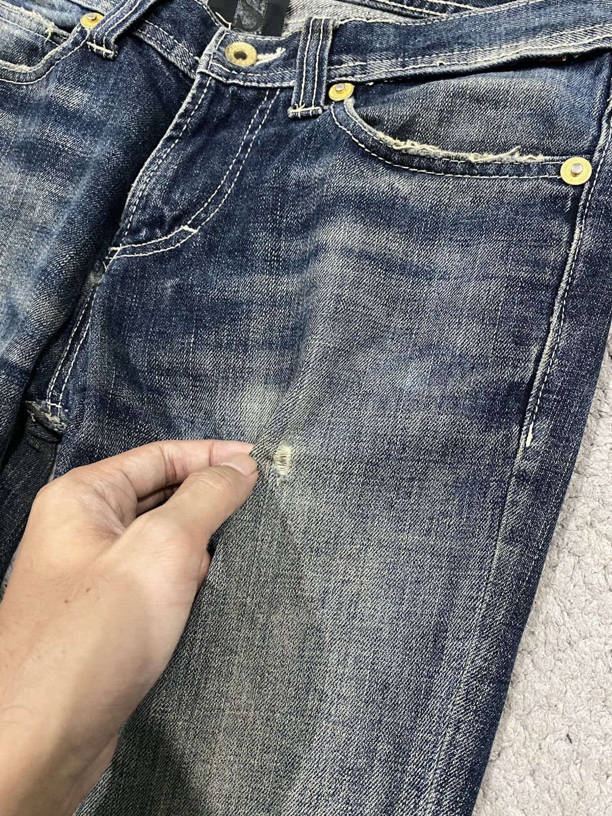 semanticdesign Semantic Design Mudwash Clawmark Distressed Denim Jeans Size US 32 / EU 48 - 18 Thumbnail
