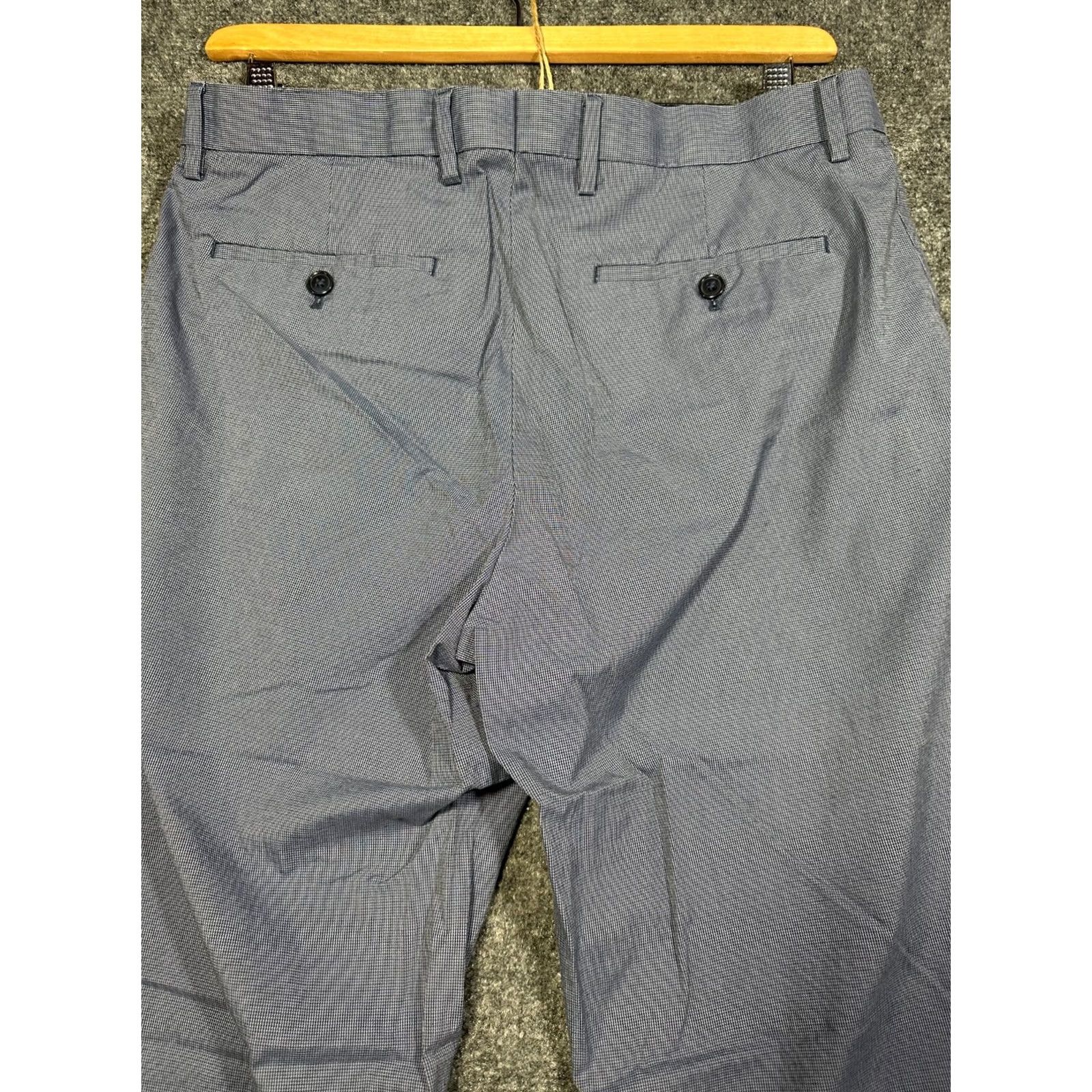 Banana Republic Banana Republic Mens 34 Slim Fit Dress Pants Blue Flat Straight Pockets Size US 34 / EU 50 - 7 Thumbnail