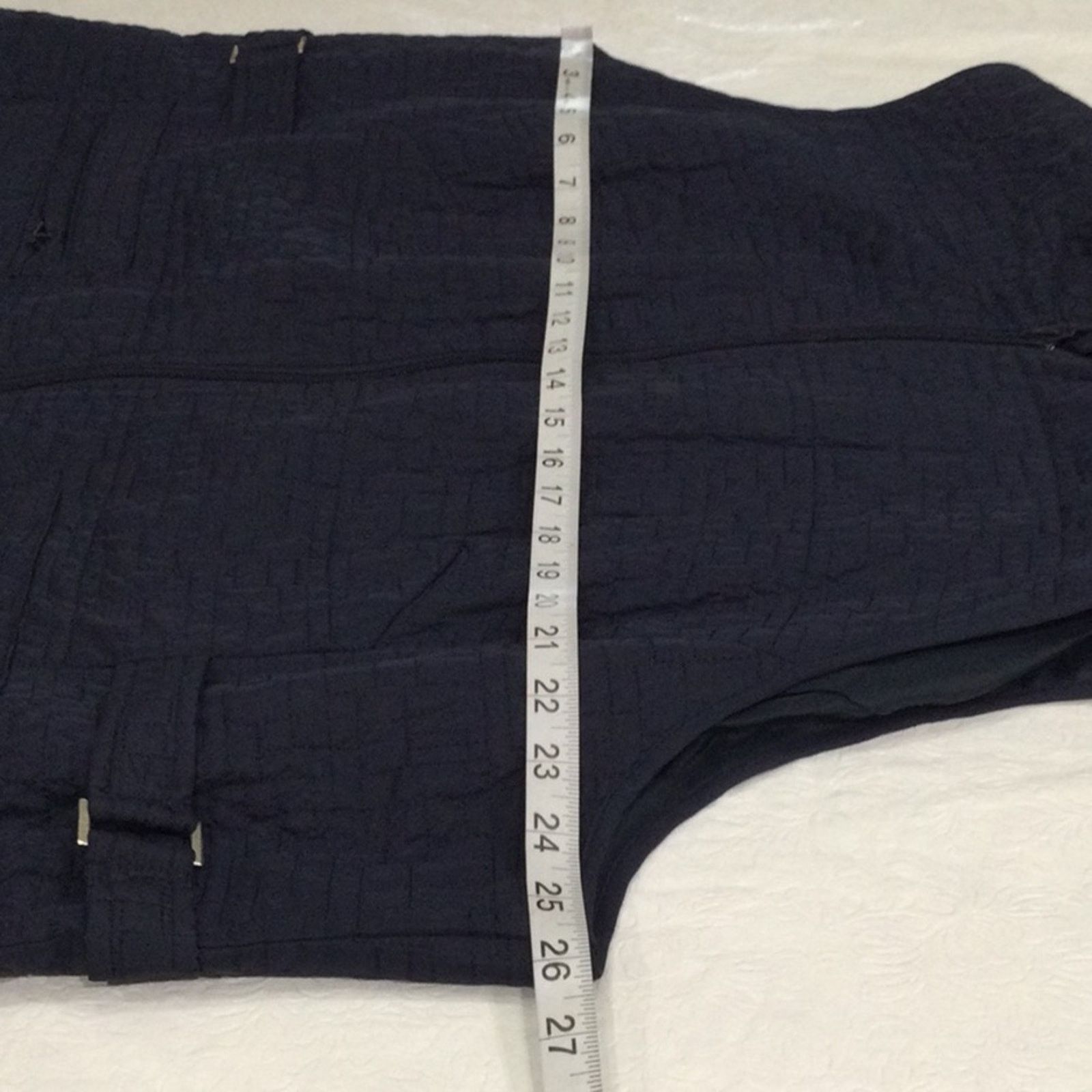 Other Dressbarn Navy Quilted Lined Full Zip Pockets Vest 22/24 Size XXL / US 16-18 / IT 52-54 - 13 Thumbnail