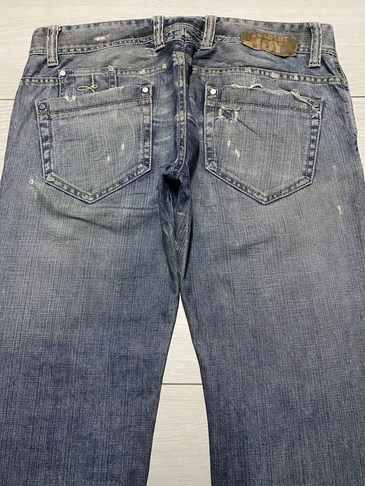 Absolut Joy Vintage Y2K Absolut Joy Mud Wash Distressed Loose Jeans Size US 35 - 4 Thumbnail