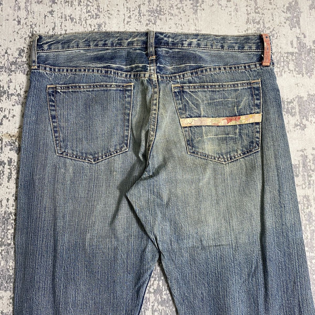 Japanese Brand × Kapital Vintage Takeo Kikuchi Distressed Patchwork Denim Pants Size US 37 - 7 Thumbnail