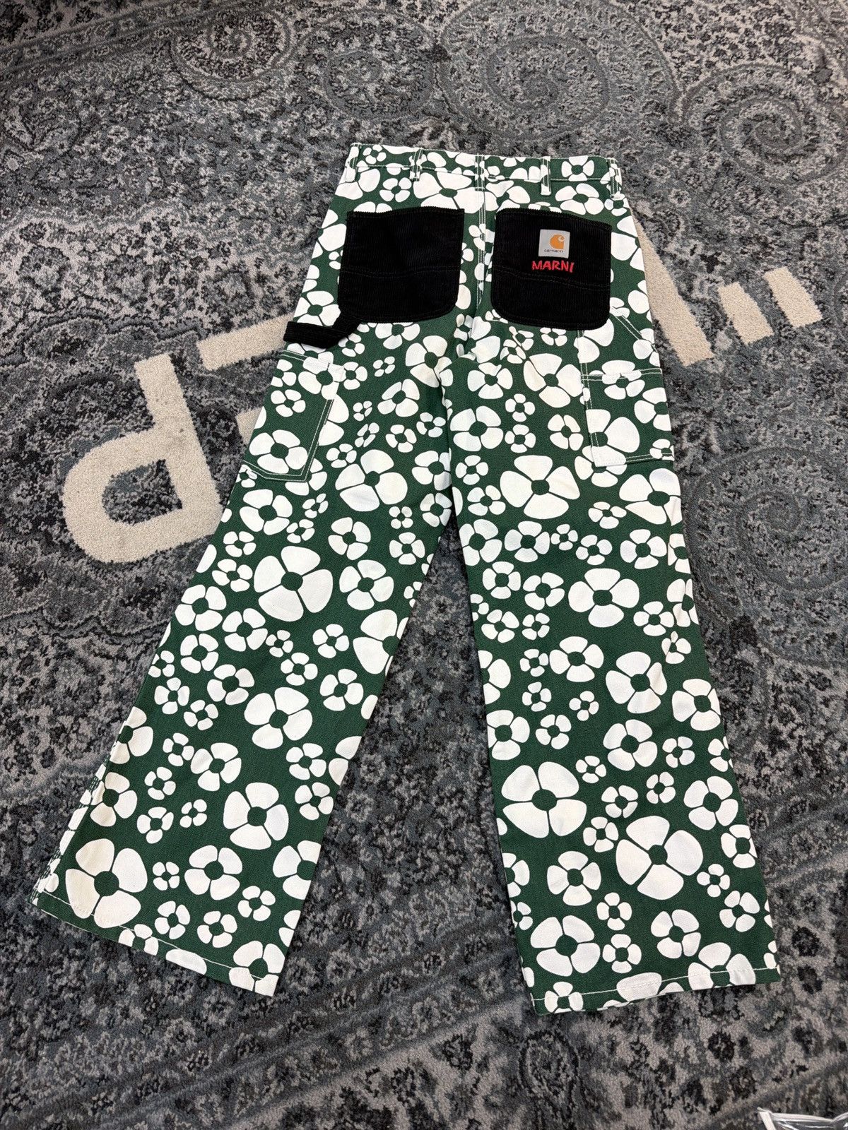 Carhartt Wip × Marni Marni Carhartt Green Flower Trouser Pants Size US 30 / EU 46 - 2 Thumbnail