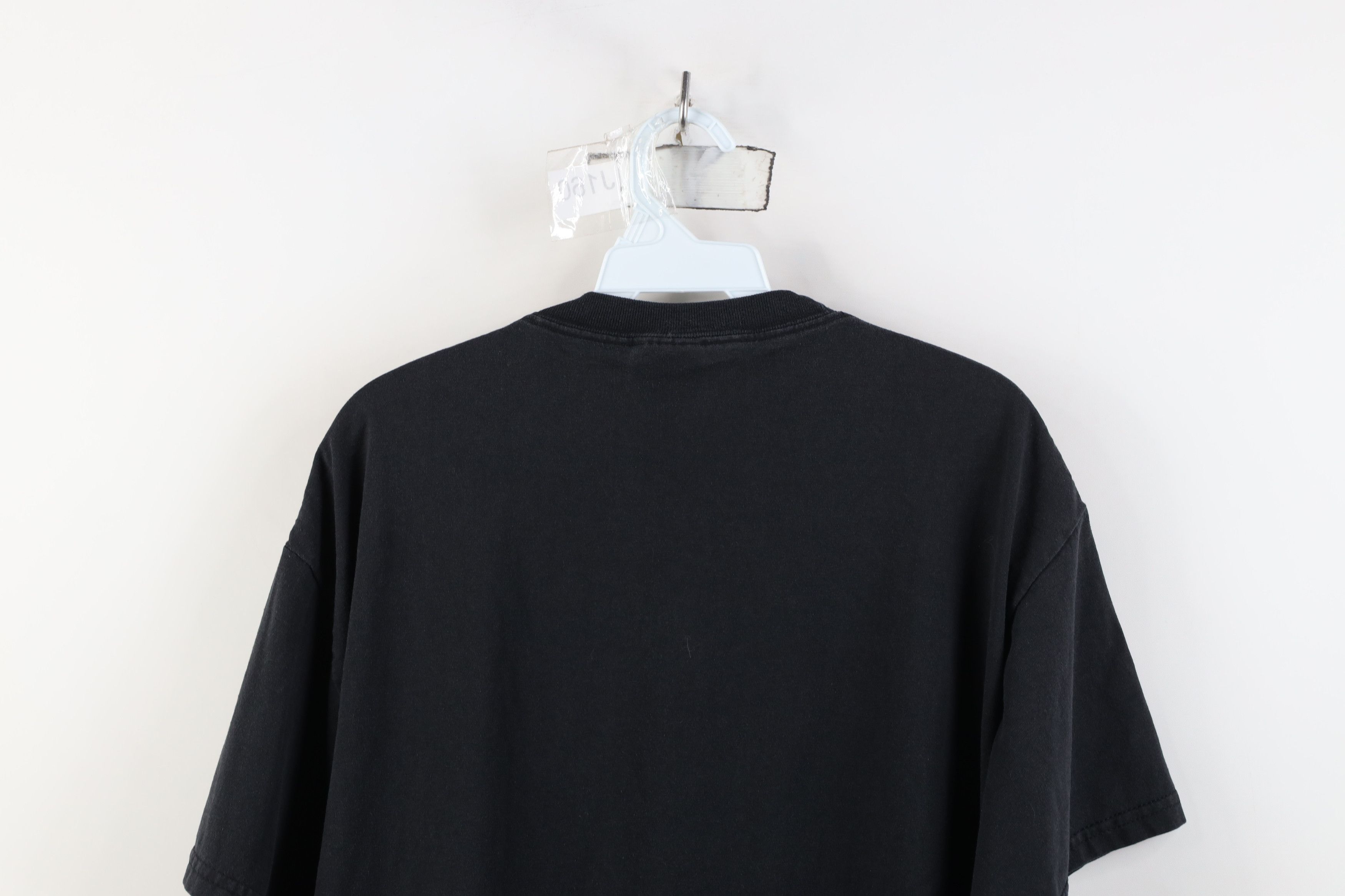 Hanes Vintage 90s Y2K Hanes Heavyweight Short Sleeve T-Shirt Black Size US L / EU 52-54 / 3 - 10 Thumbnail