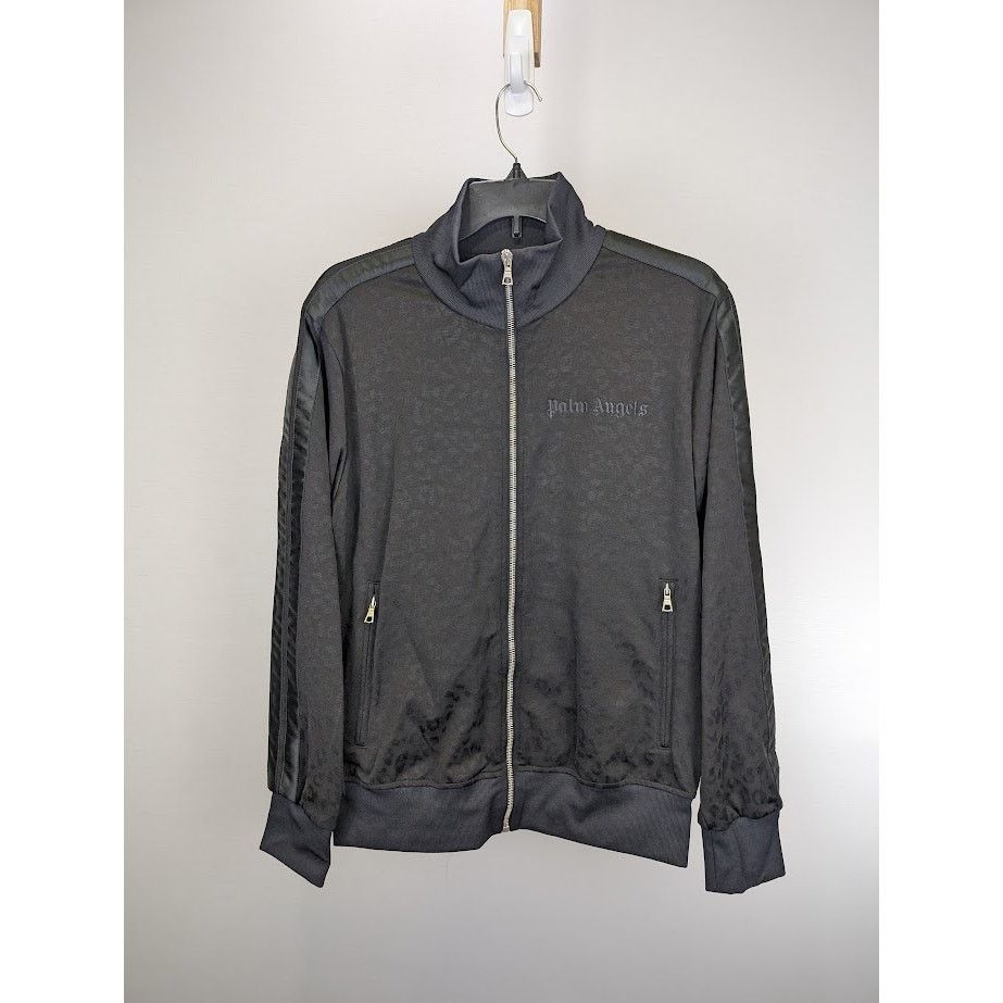 Palm Angels o1rshd1 Tuxedo Leopard Track Jacket in Black White Size US M / EU 48-50 / 2 - 2 Thumbnail
