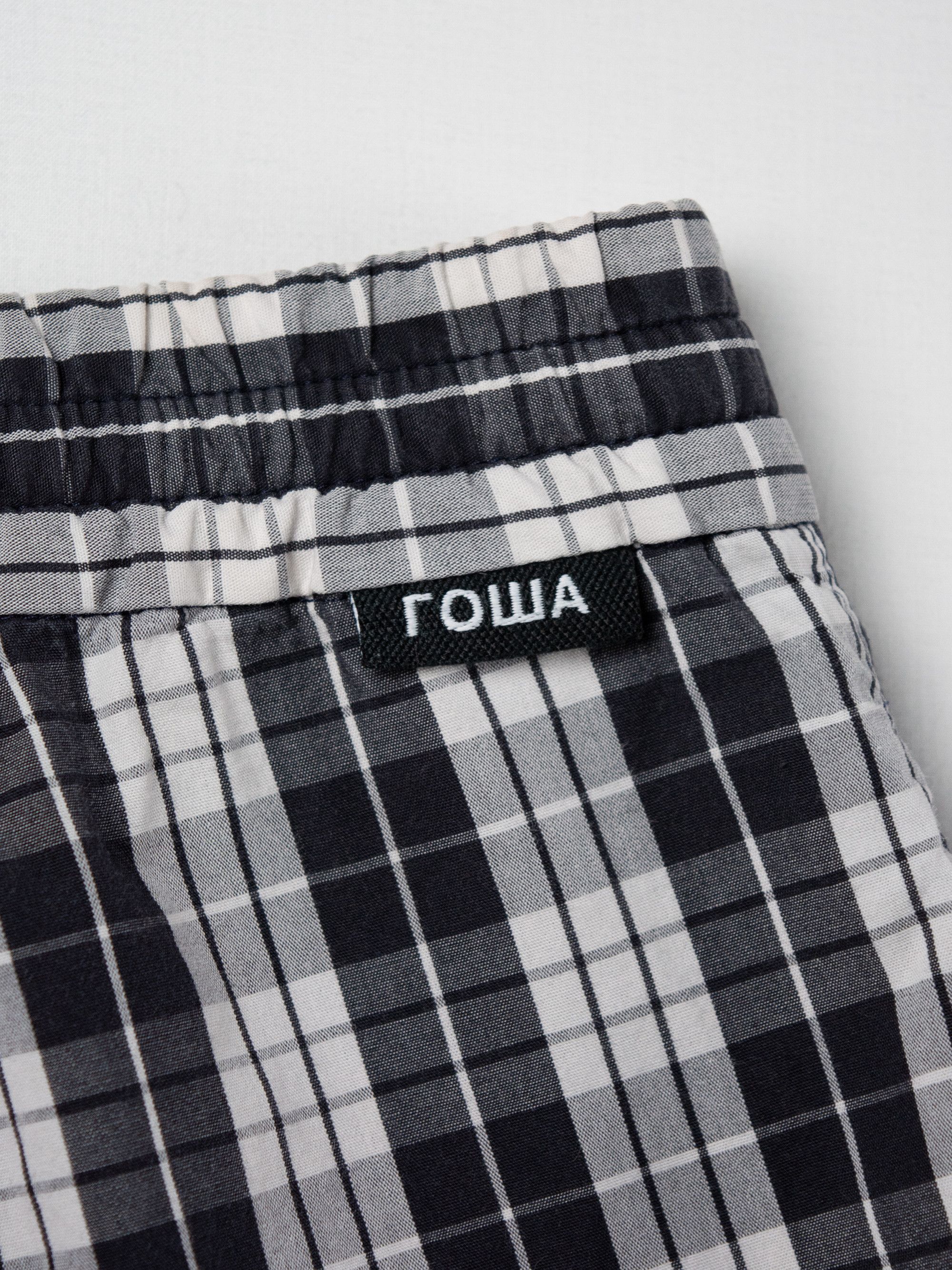 Gosha Rubchinskiy Gosha Rubchinskiy - S/S 2018 - split check shorts Size US 30 / EU 46 - 4 Thumbnail