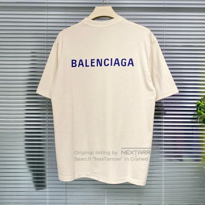 Balenciaga Short-sleeve T-shirt with front and back letter