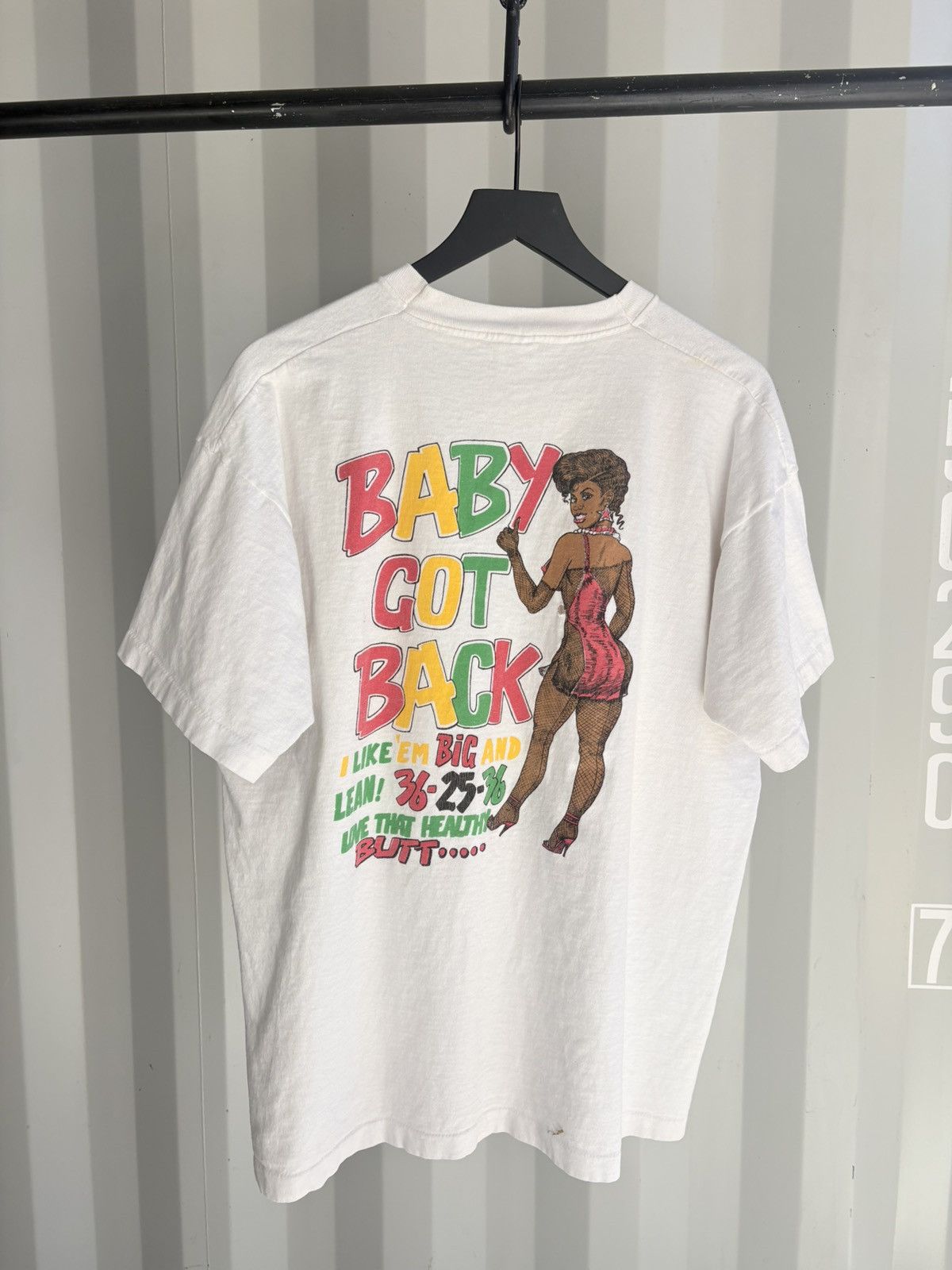 Vintage Vintage Freaknik Baby Got Back Distressed Shirt Grunge Band Size US XL / EU 56 / 4 - 3 Thumbnail