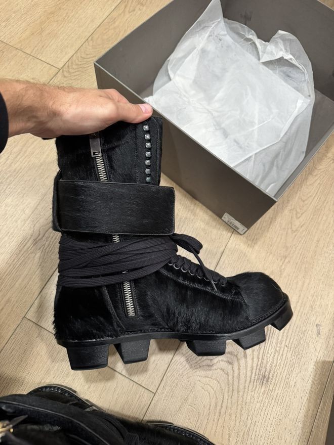 Rick Owens FW13 Ponyhair Boots Size US 10.5 / EU 43-44 - 4 Thumbnail