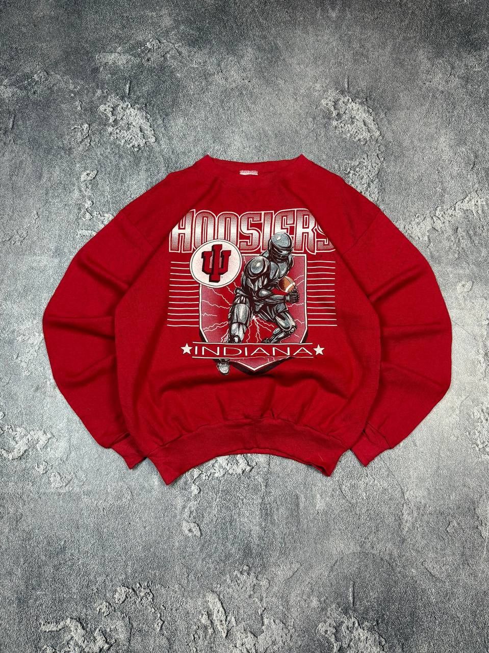 Vintage Vintage 90s Indiana Hoosiers Tultex Red Sweatshirt Size US M / EU 48-50 / 2 - 1 Thumbnail