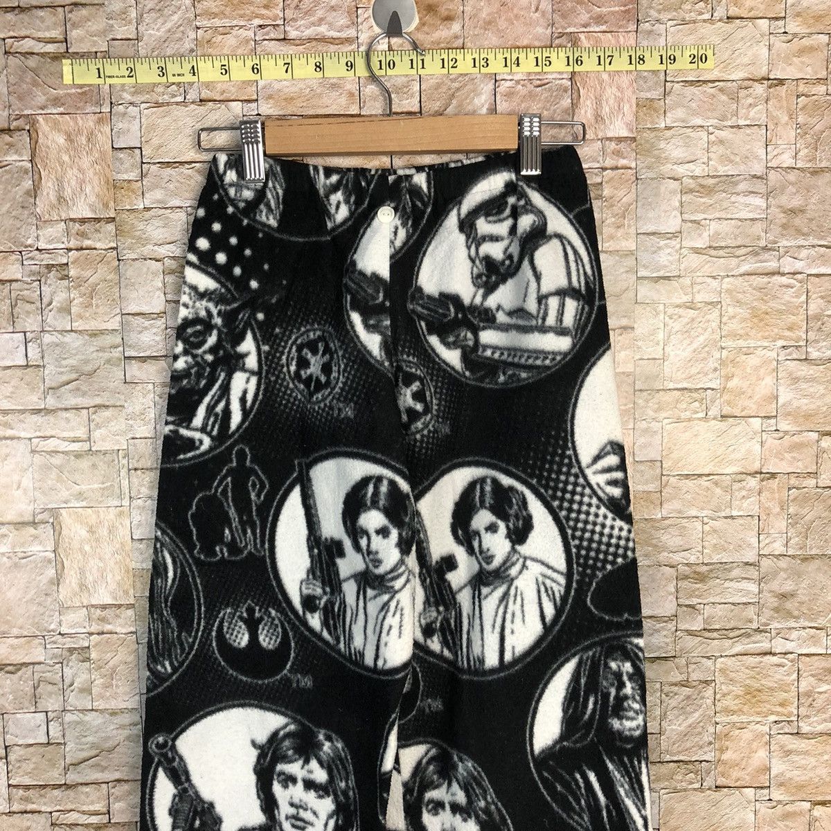 Japanese Brand × Vintage Star Wars Black White Joggers Pants #a331 Size 24" / US 00 / IT 34 - 2 Thumbnail