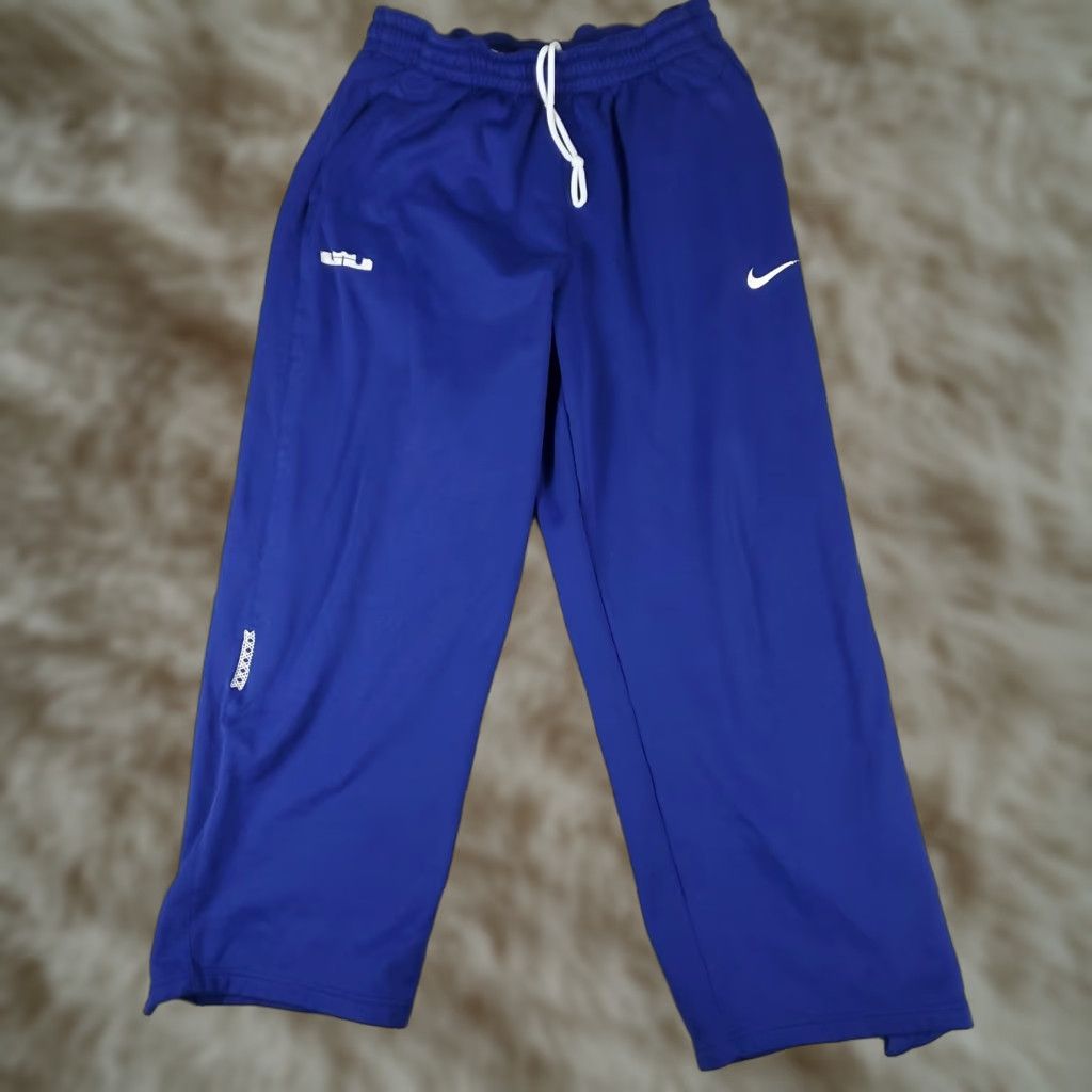 Nike Nike Pants Mens Large Blue LeBron James Ankle Zip Therma Fit Joggers Sweatpants Size US 33 - 1 Thumbnail