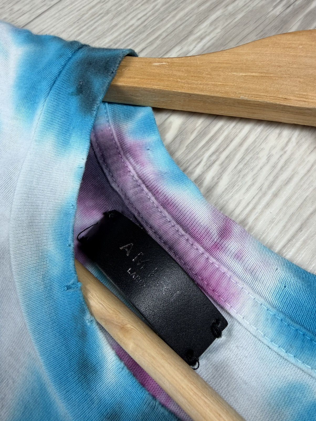 Amiri Amiri Distressed T-Shirt TIE DYE SKULL Size L Size US L / EU 52-54 / 3 - 4 Thumbnail