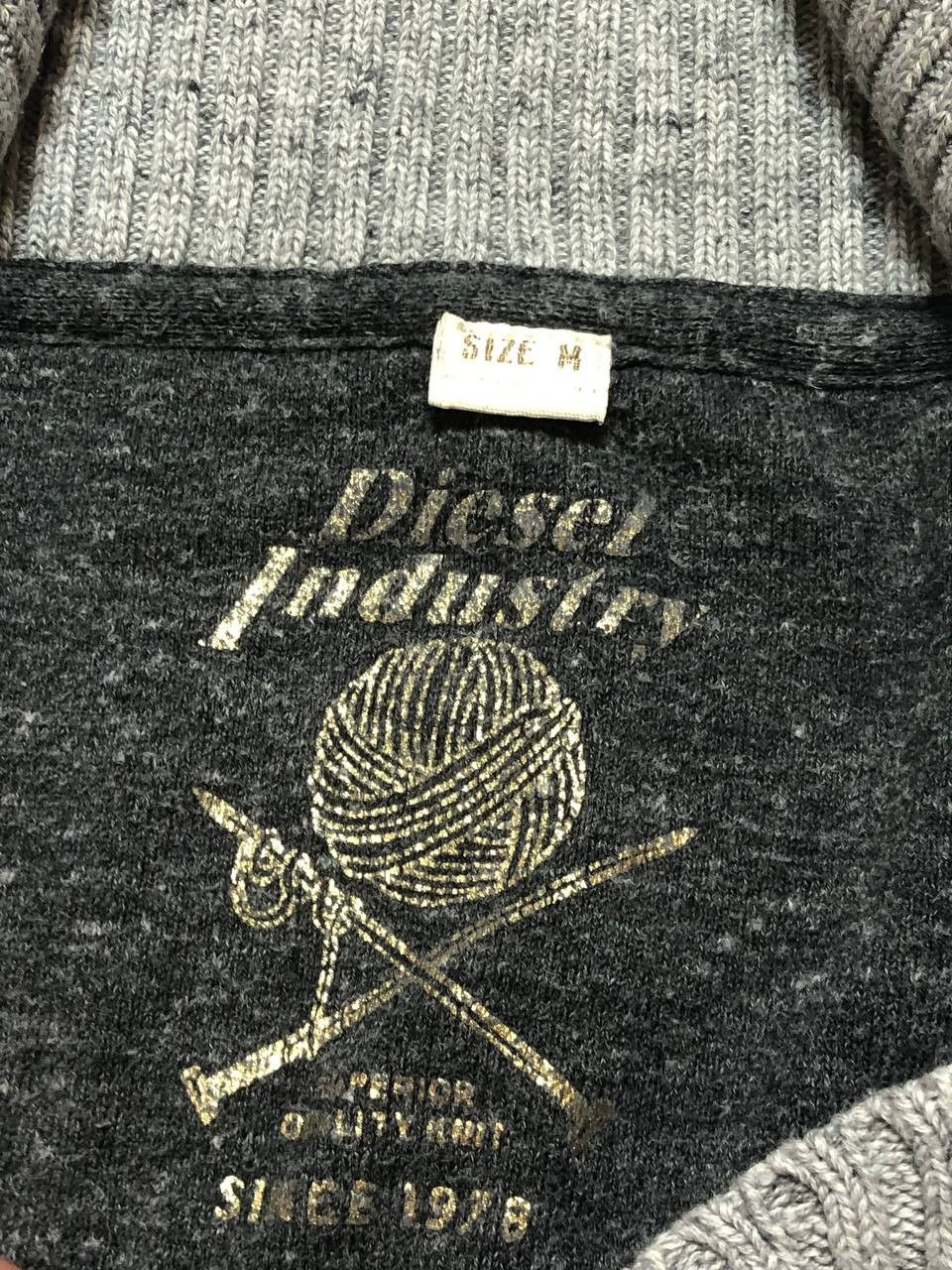 Diesel Diesel logo Y2K hoodie zip vintage gray streetwear size M Size US M / EU 48-50 / 2 - 2 Thumbnail