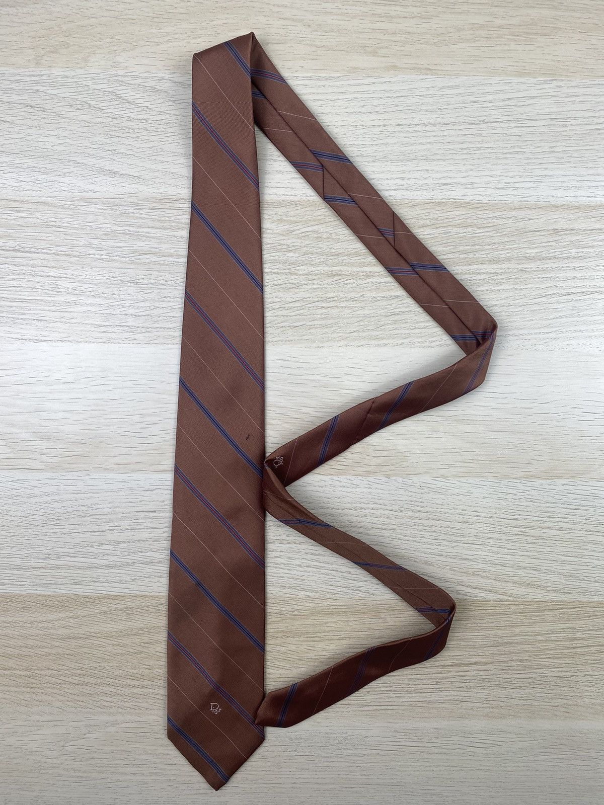 Christian Dior Monsieur Christian Dior Polyester Tie T115 Size ONE SIZE - 3 Thumbnail
