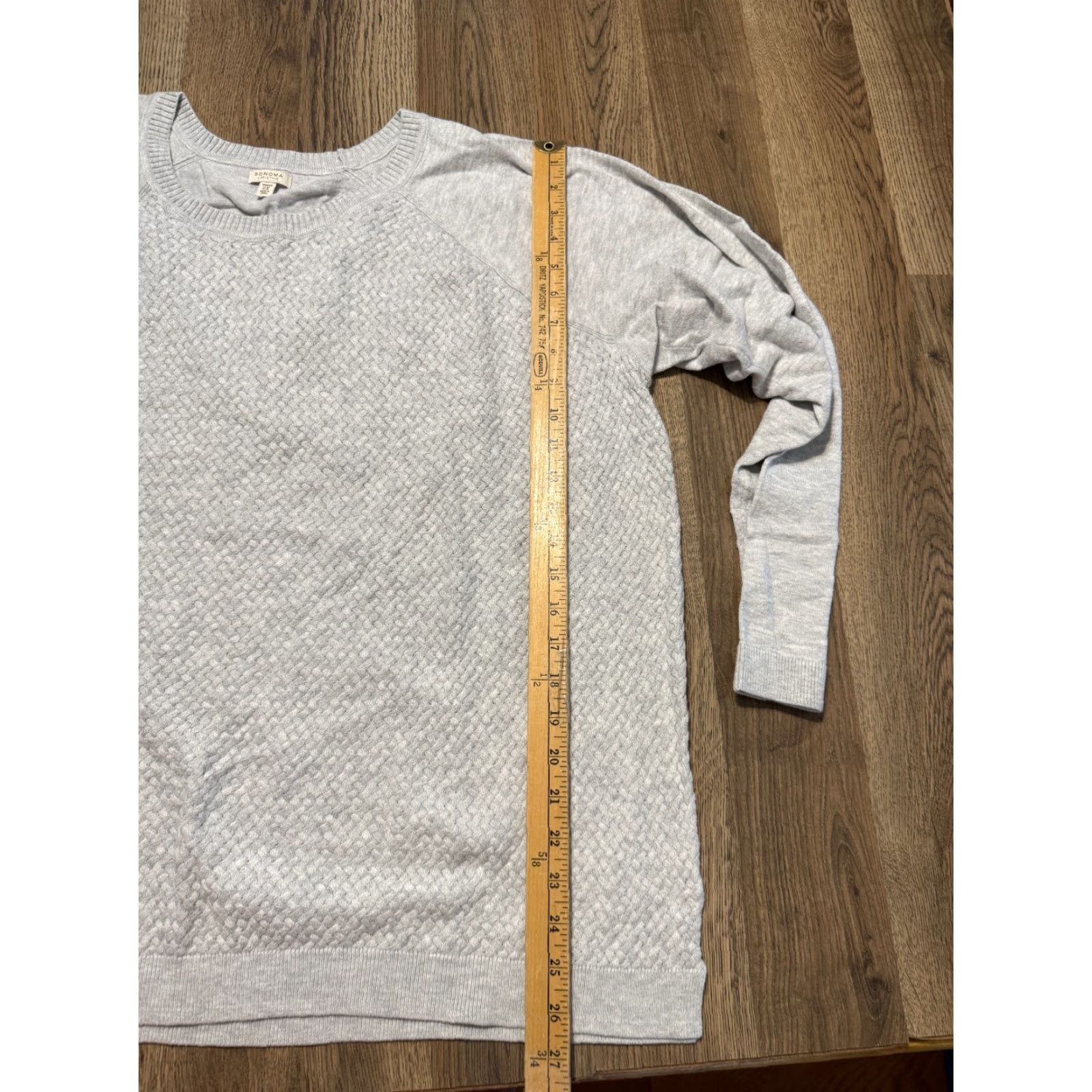 Vintage Sonoma Sweater, Women's Size 2X Gray Long Sleeve Crewneck Pullover Size XXL / US 16-18 / IT 52-54 - 7 Thumbnail