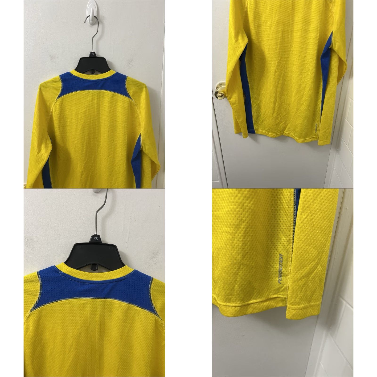 Adidas Adidas Boston Marathon 2011 Shirt Mens Medium Yellow Blue ClimaCool Running L/S Size US M / EU 48-50 / 2 - 8 Thumbnail