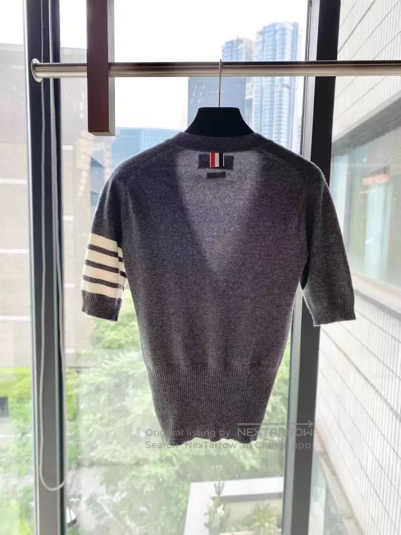 Thom Browne Thom Browne Cashmere short-sleeve cardigan Size S / US 4 / IT 40 - 2 Thumbnail