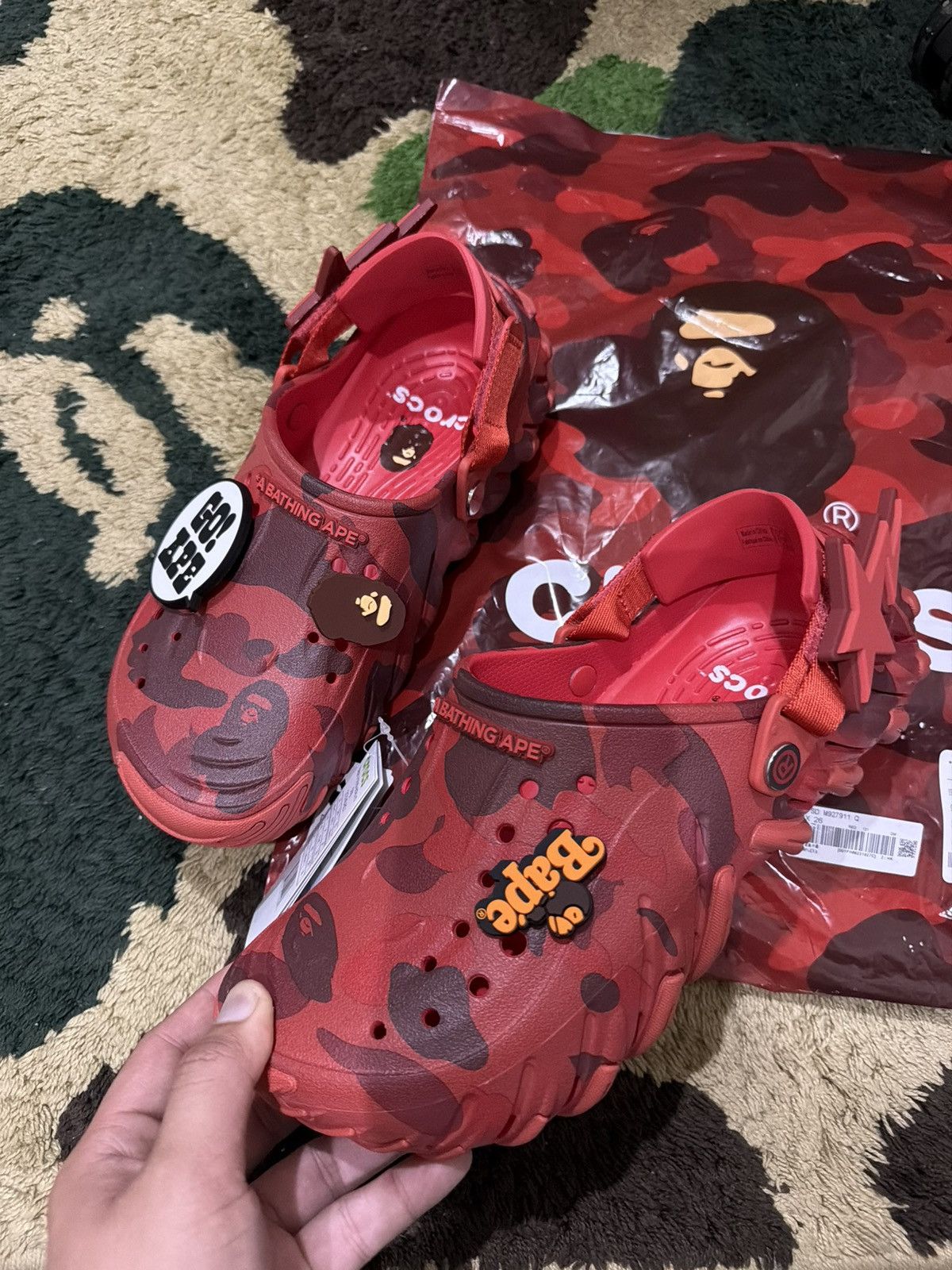 Bape × Crocs Bape x Crocs Uk7 fit Uk8 Size US 7 / EU 40 - 5 Thumbnail