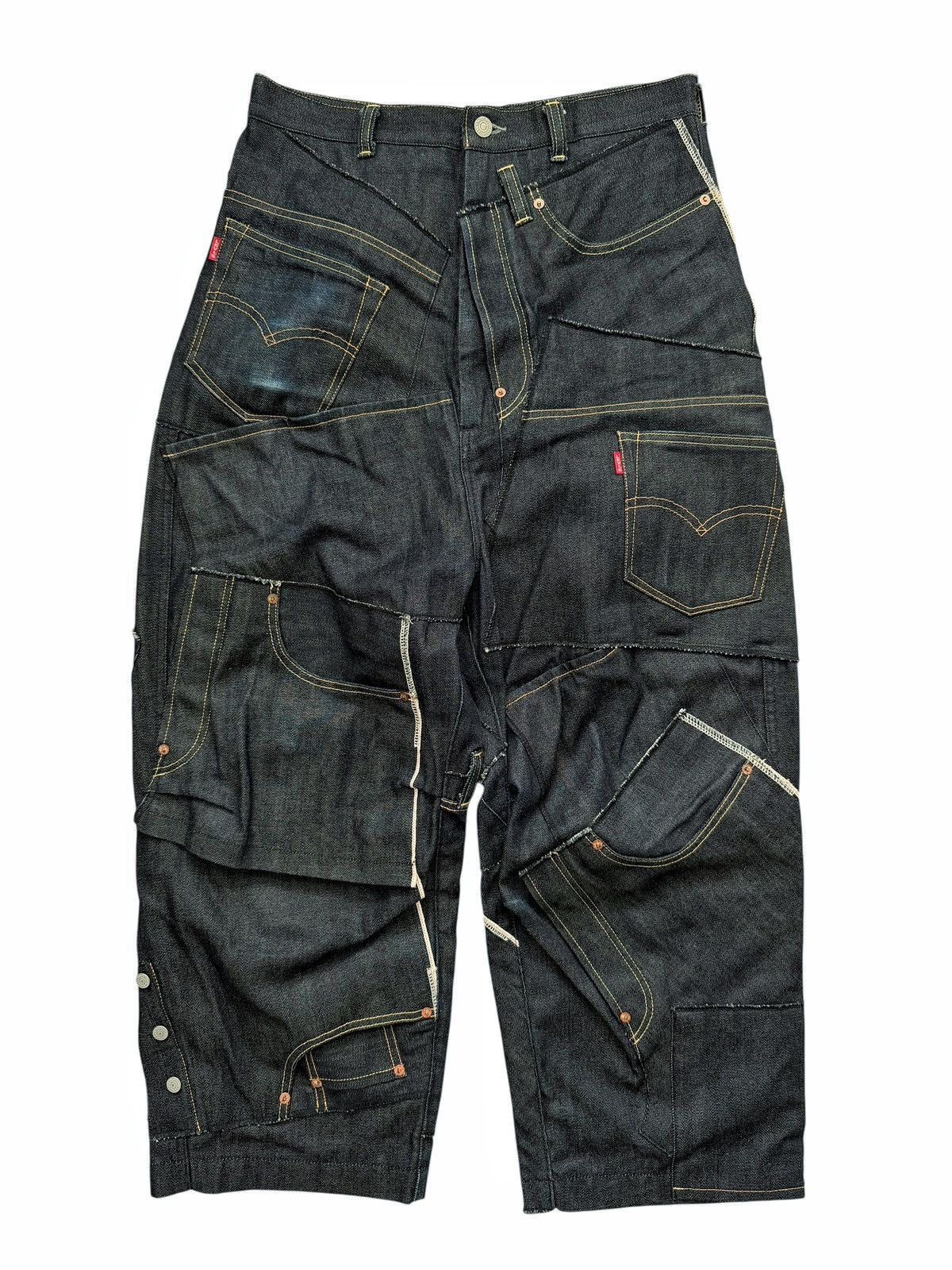 Junya Watanabe × Levi's 2024 Patchwork Runway Levi’s Denim Jeans Size US 32 / EU 48 - 2 Thumbnail
