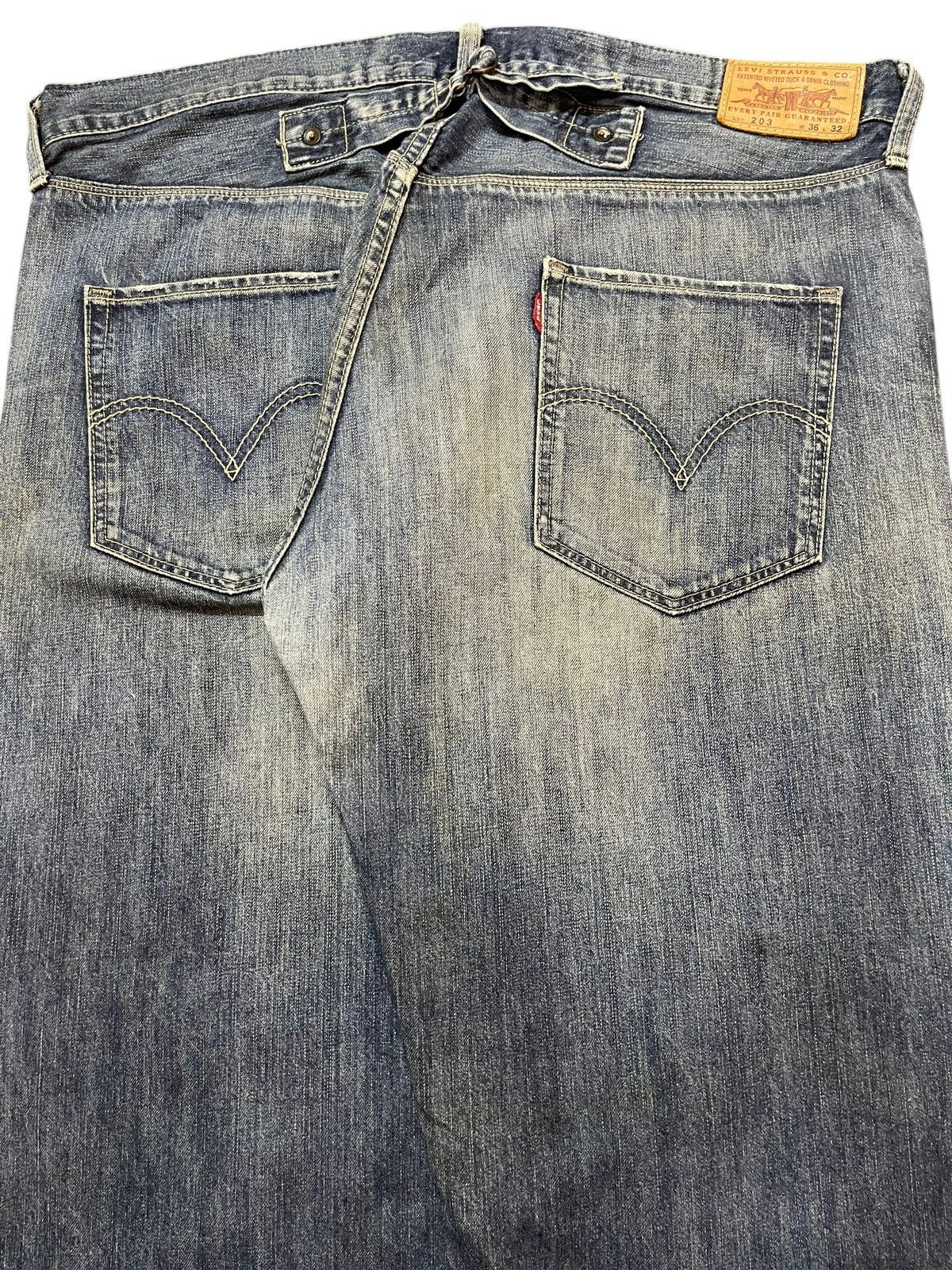 Levi's Vintage 90s Levis 203 Buckle Mud Wash Style Baggy Jeans Size US 36 / EU 52 - 6 Thumbnail