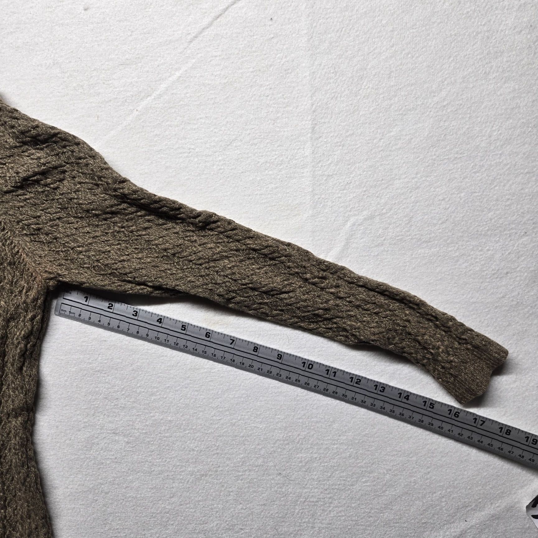 Vintage VINTAGE Valerie Stevens Cable Knit Sweater Pullover Long Sleeve Womens Large Brown Classic Size L / US 10 / IT 46 - 5 Thumbnail