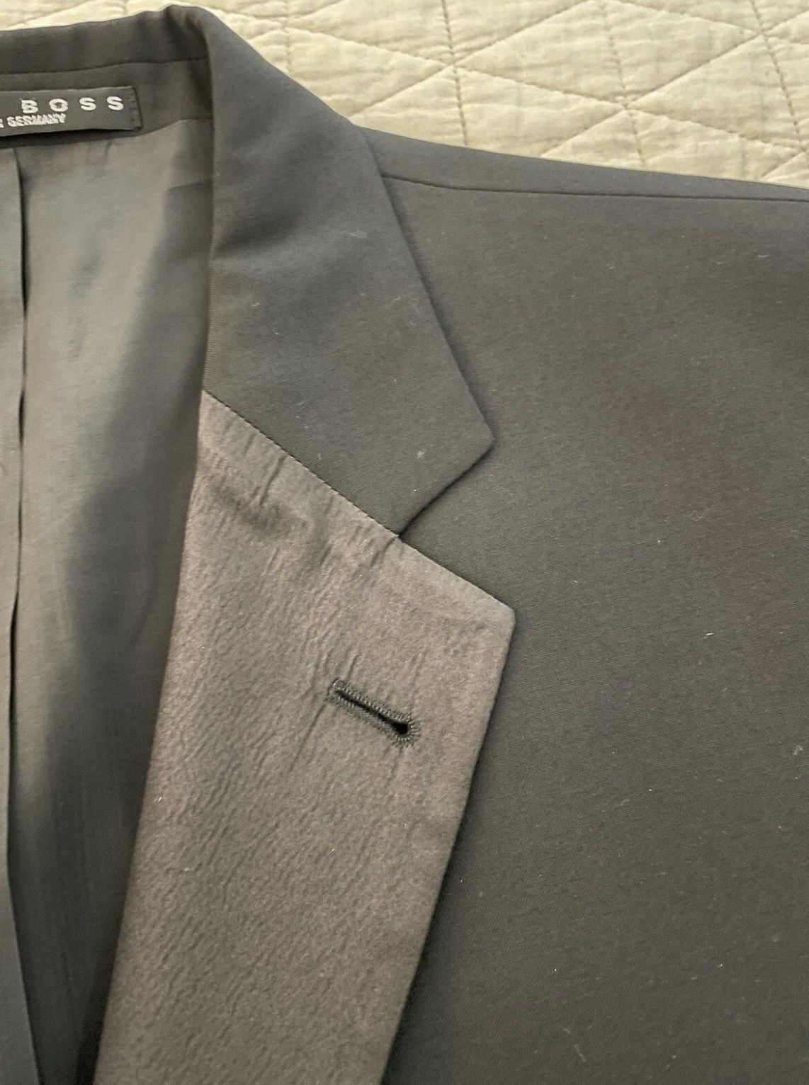 Hugo Boss 3-Button Single Breasted Pleated Tuxedo Size 46L - 4 Thumbnail