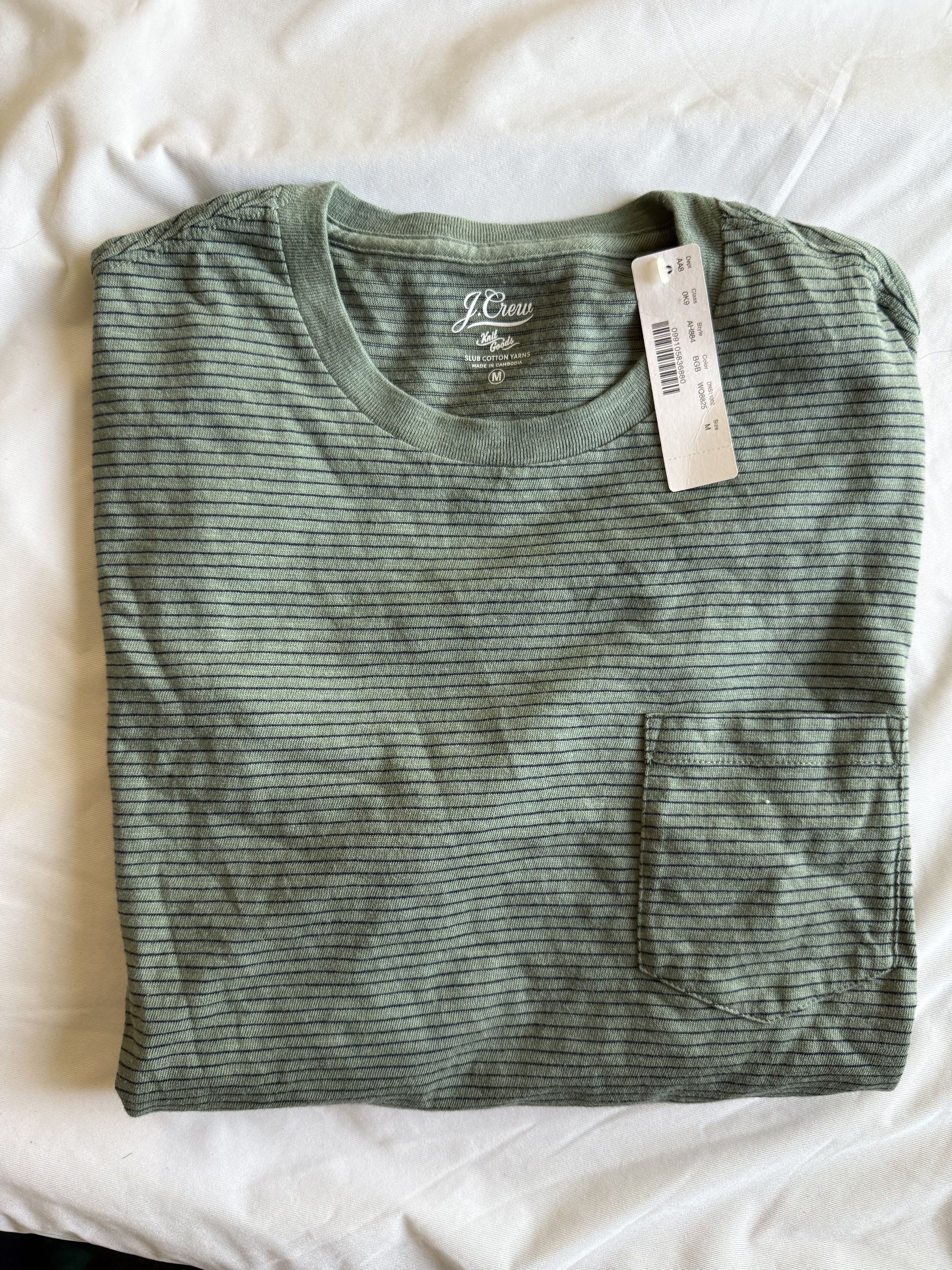 J.Crew J. Crew pencil striped Tee Shirt medium $48 Size US M / EU 48-50 / 2 - 3 Thumbnail