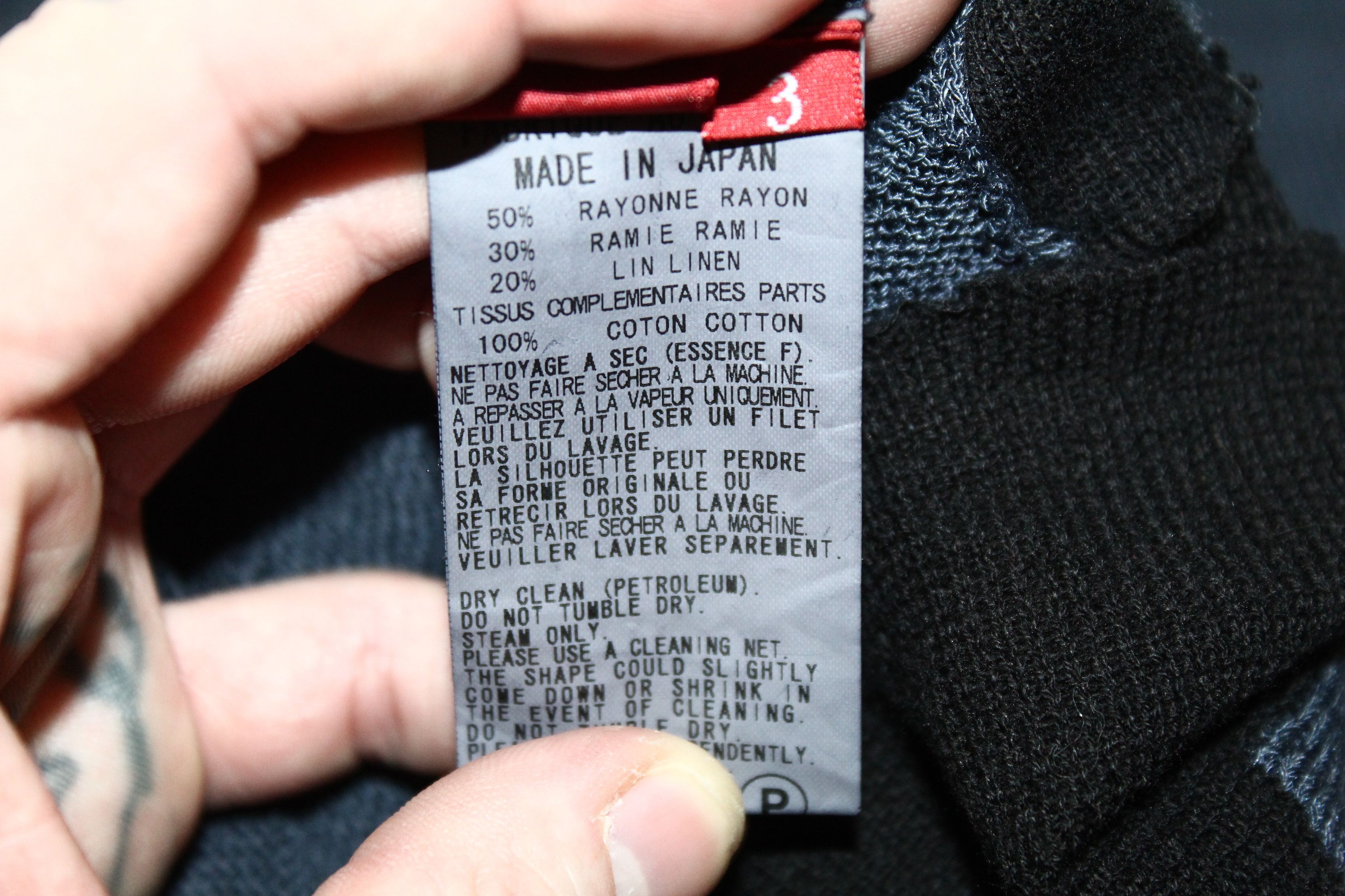 Yohji Yamamoto Y's Red Label Ramie Linen Blend Asymmetric Layered Cardigan Size US M / EU 48-50 / 2 - 10 Thumbnail