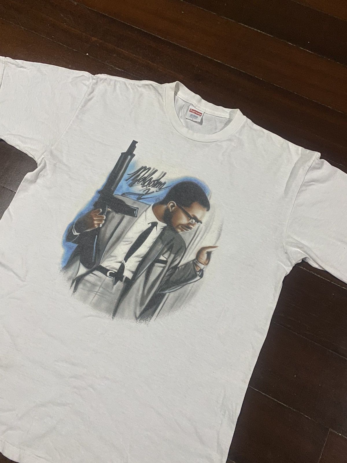 Vintage FIRE 🔥 VINTAGE Y2K SUPREME MALCOLM X AIRBRUSH 2003 Size US L / EU 52-54 / 3 - 3 Thumbnail