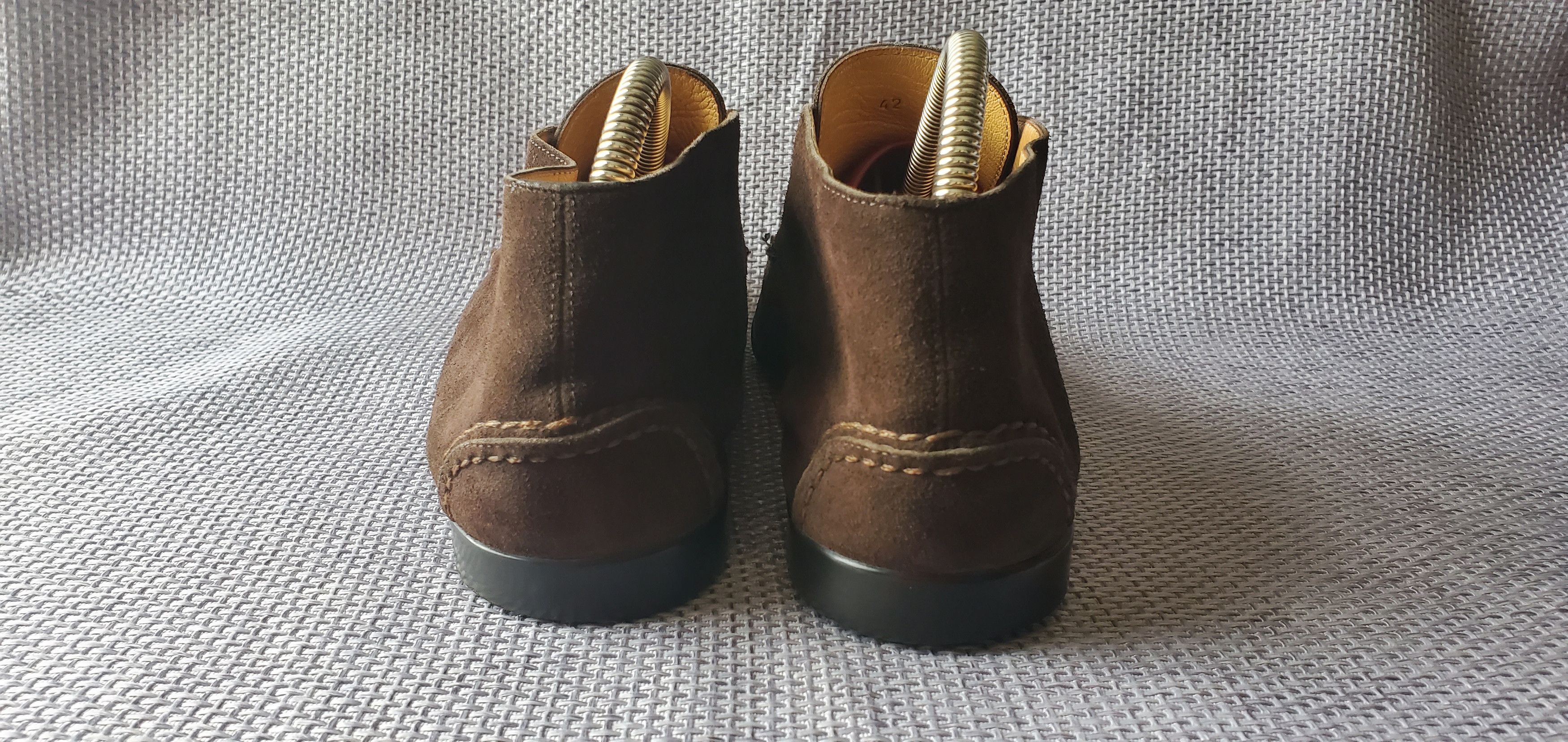 Hermes Hermes Suede Brown Lace Up Boots Size US 8.5 / EU 41-42 - 3 Thumbnail