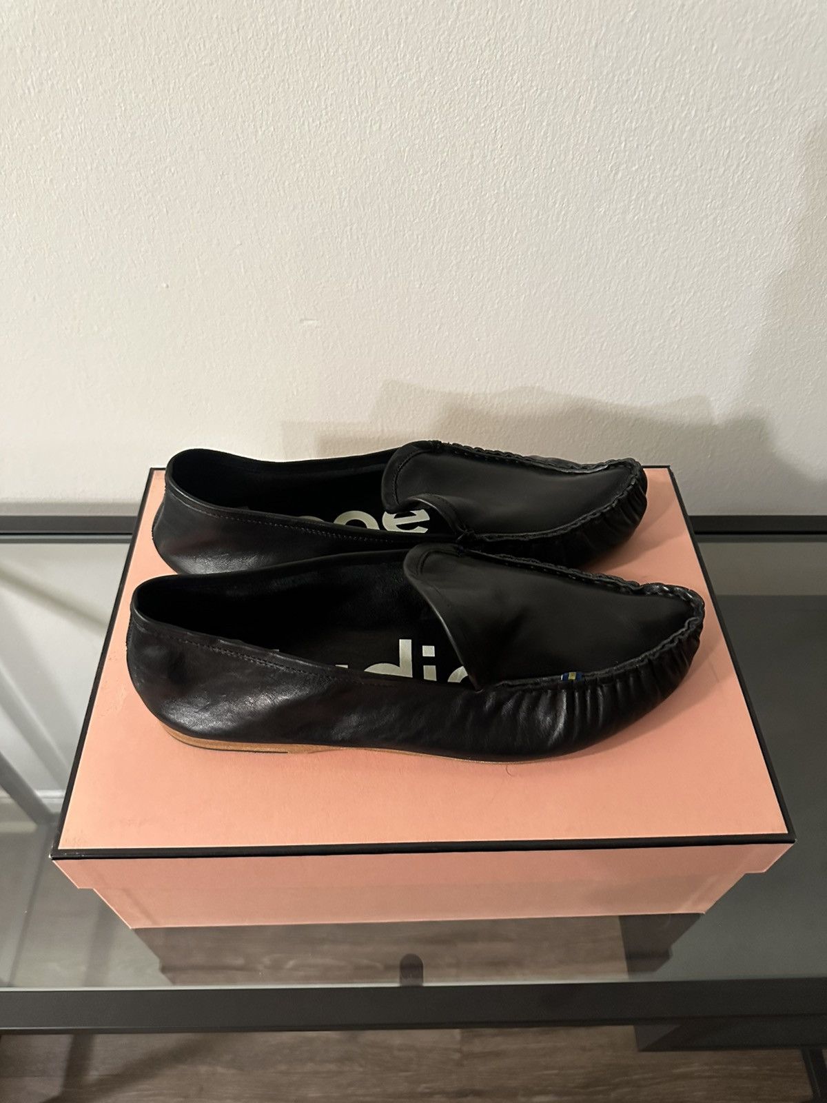 Acne Studios Leather Slip On Loafers Size US 8.5 / EU 41-42 - 2 Thumbnail