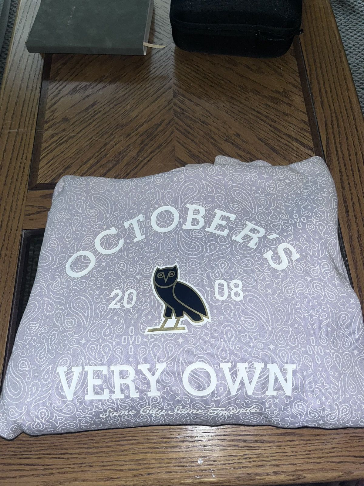 October's Very Own OVO fw22 Lavender Paisley Hoodie Size US M / EU 48-50 / 2 - 2 Thumbnail