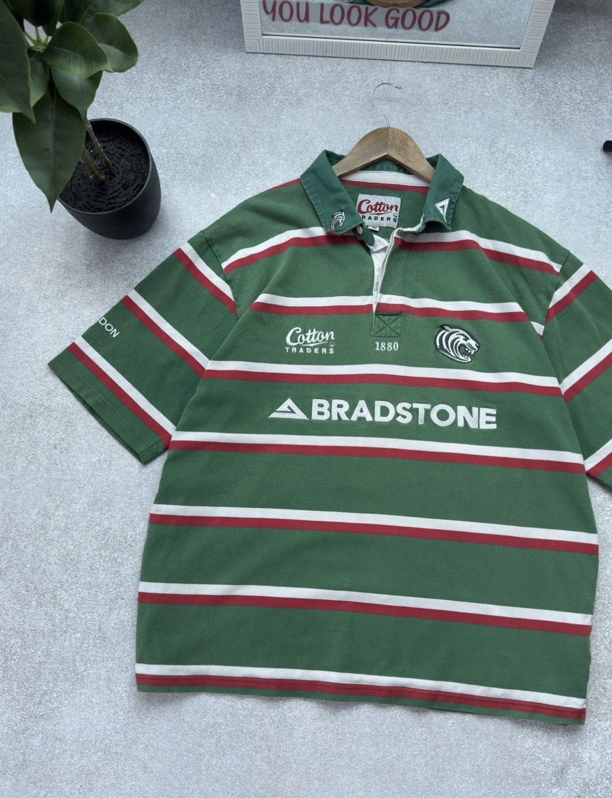 Cotton Traders Leicester Tigers 2006 Home Polo Rugby Shirt Cotton Traders Size US XL / EU 56 / 4 - 3 Thumbnail