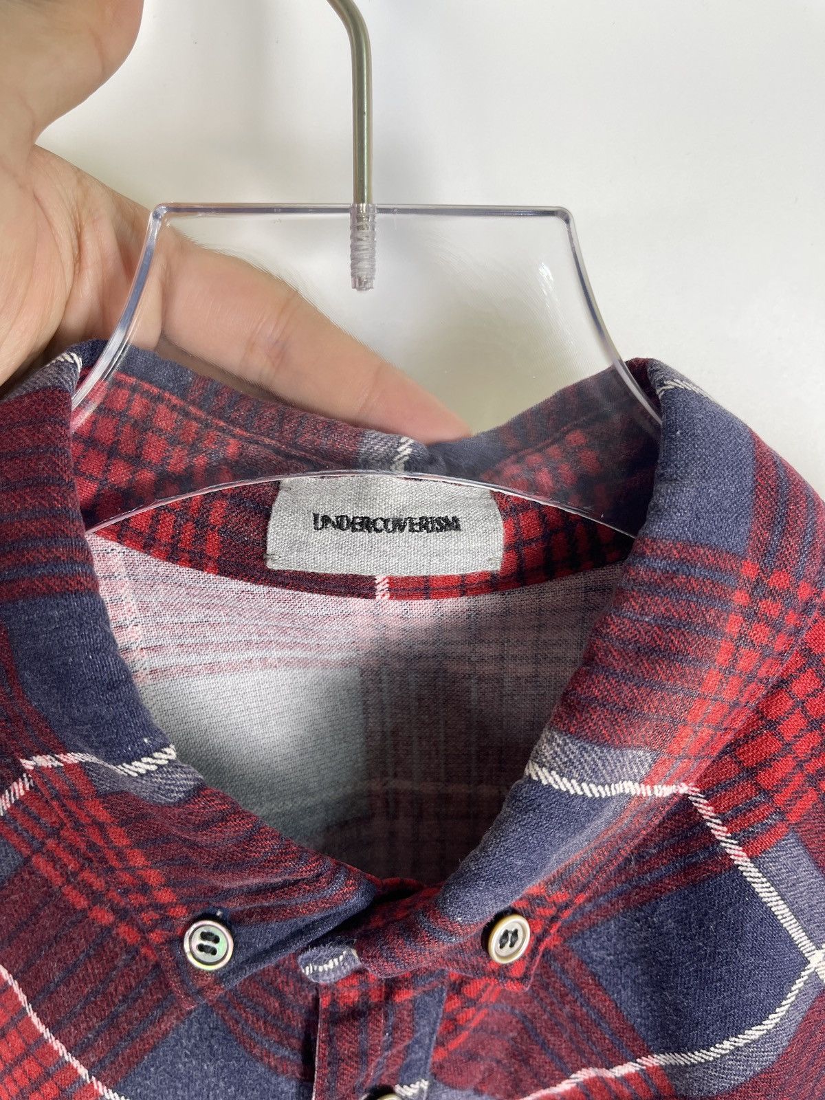 Undercoverism SS12 Open Strings Plaid Shirt