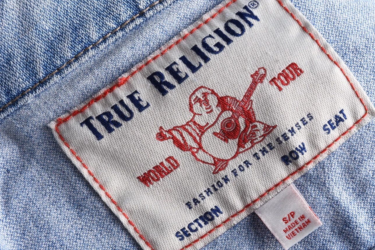 True Religion True Religion Light Wash Denim Trucker Jacket Size US M / EU 48-50 / 2 - 4 Thumbnail