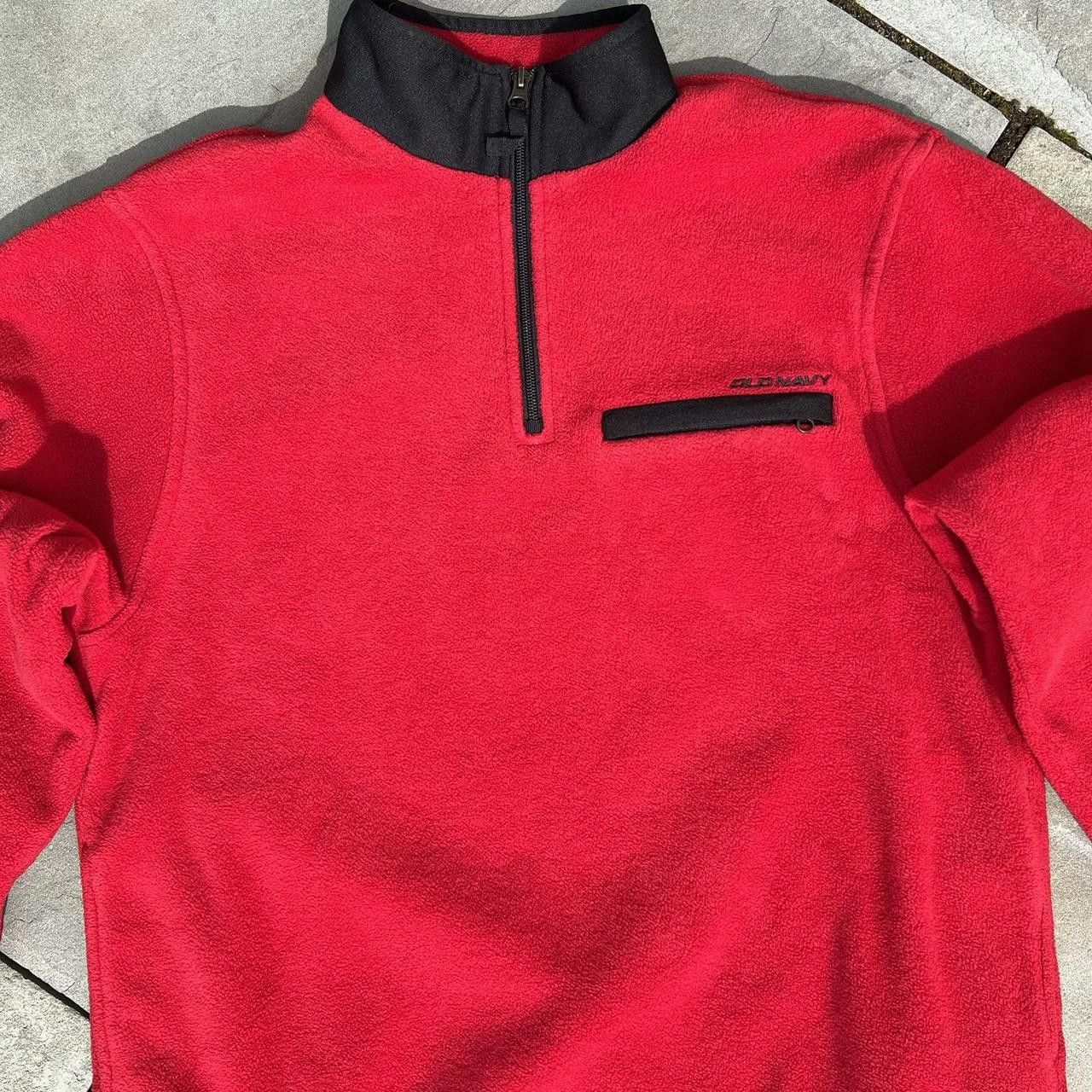 Old Navy Y2K Gorpcore Red Fleece Quarter Zip Pullover Size US L / EU 52-54 / 3 - 4 Thumbnail