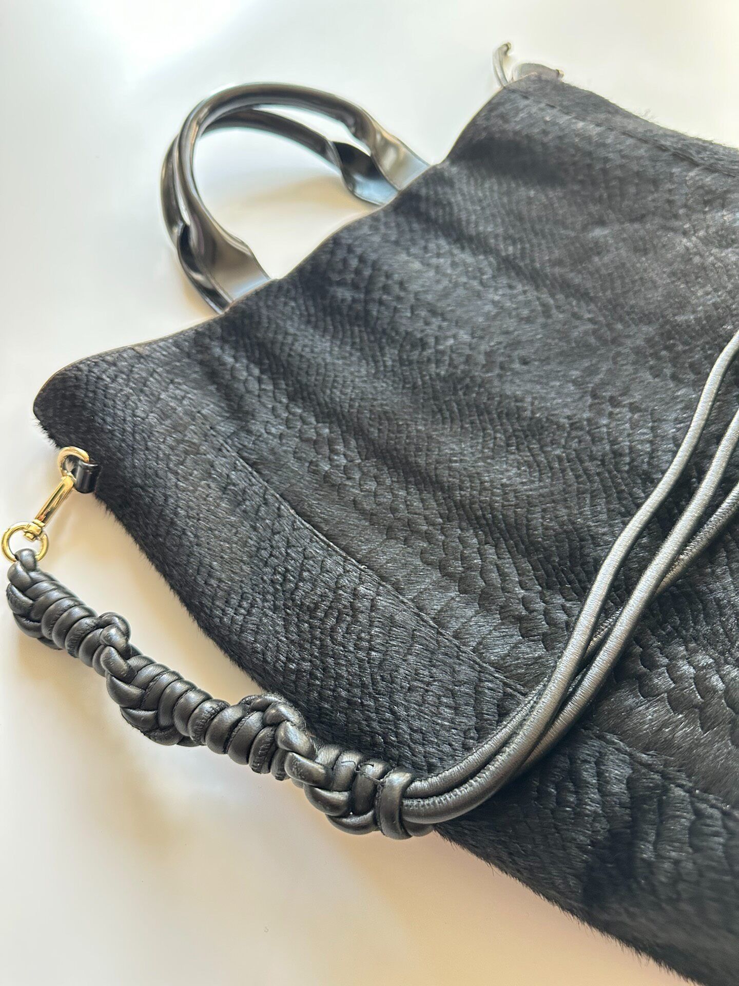 Dries Van Noten DRIES VAN NOTEN Hair and fur shoulder bag| Size ONE SIZE - 3 Thumbnail