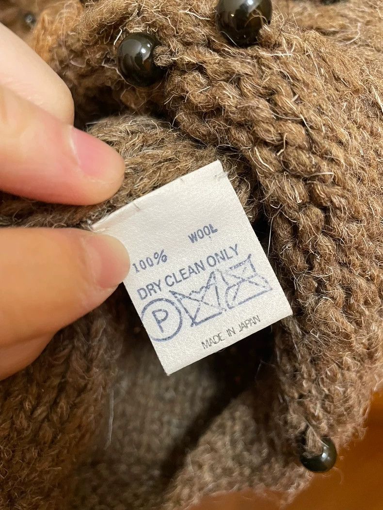 Yohji Yamamoto Yohji Yamamoto 80s Beaded Hand-Knitted Cashmere Sweater Size ONE SIZE - 7 Thumbnail