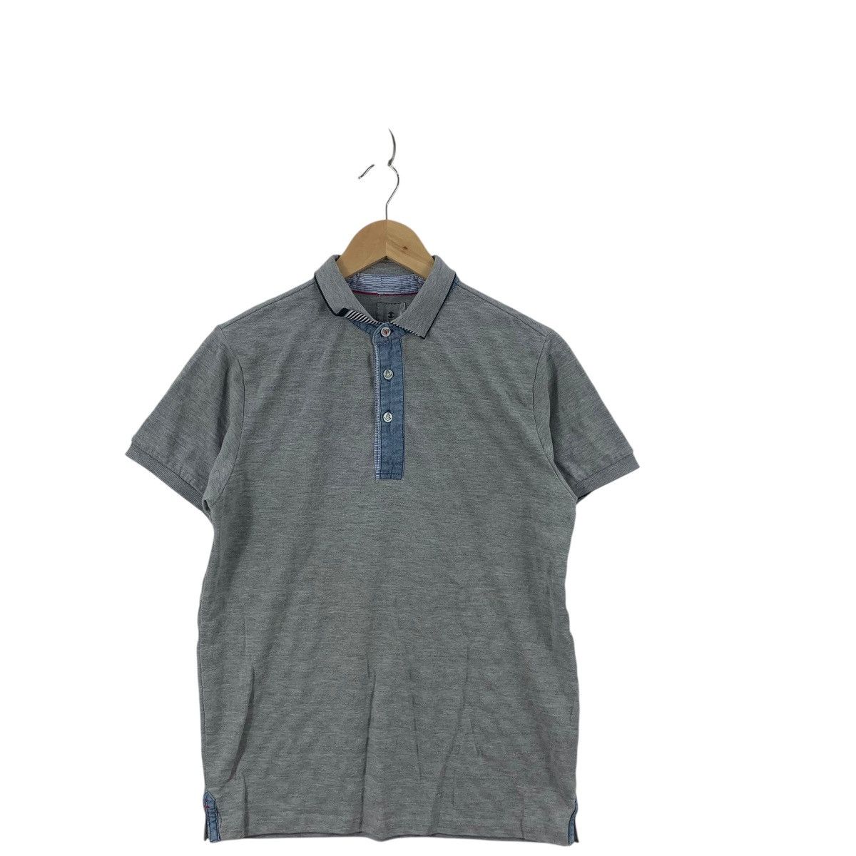 Takeo Kikuchi Vintage TAKEO KIKUCHI JAPAN Minimalist Design Polo Tee Shirt Size S / US 4 / IT 40 - 4 Thumbnail