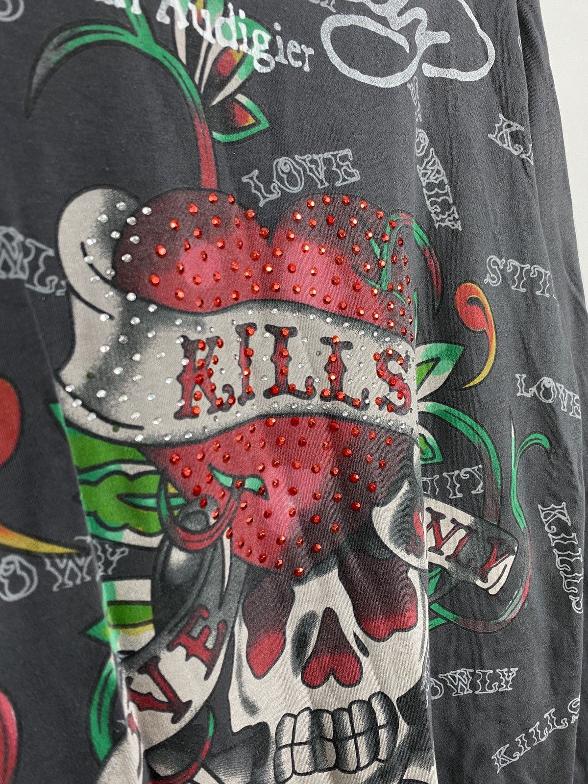 Ed Hardy VINTAGE Y2K ED HARDY AMAZING CROPPED LONG SLEEVE Size XL / US 12-14 / IT 48-50 - 3 Thumbnail