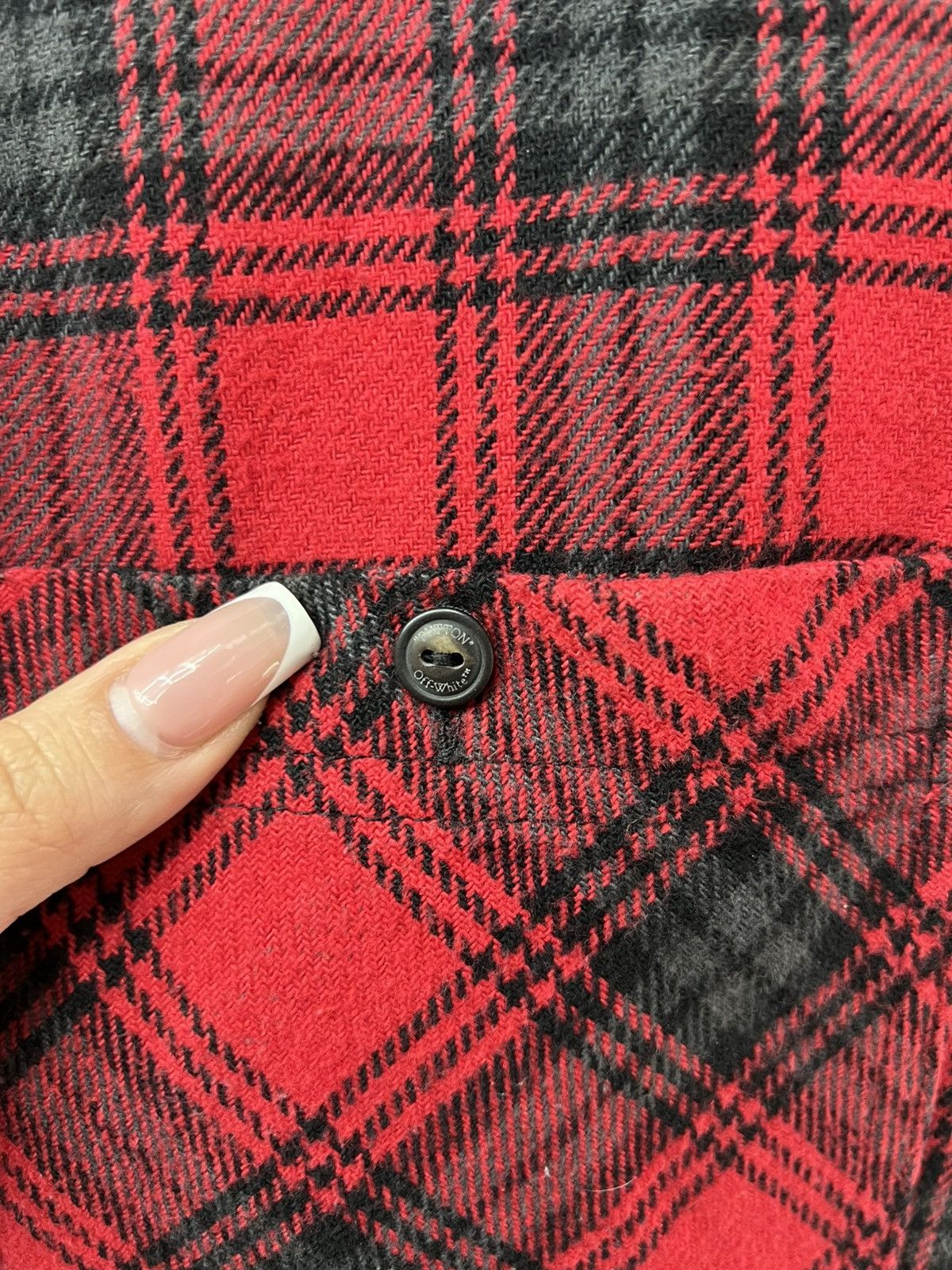 Off-White Offwhite Red Flannel Button Up Size US M / EU 48-50 / 2 - 7 Thumbnail