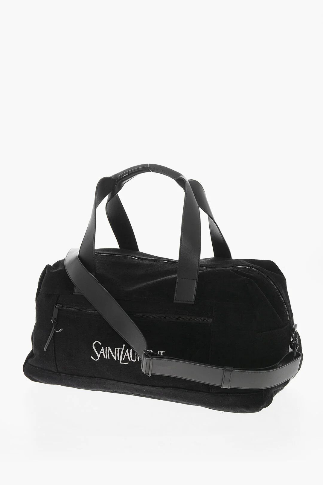 Saint Laurent Paris og1mm0426 Size: OS / Solid-Color Duffel Bag in Black Size ONE SIZE - 3 Thumbnail