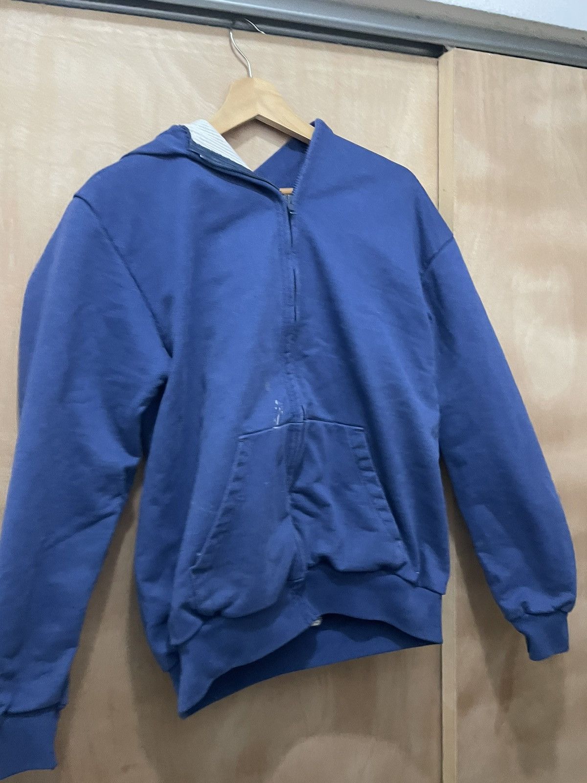 Other vintage 70's WAFFLE lined DBL HOODED zip up large Size US L / EU 52-54 / 3 - 2 Thumbnail