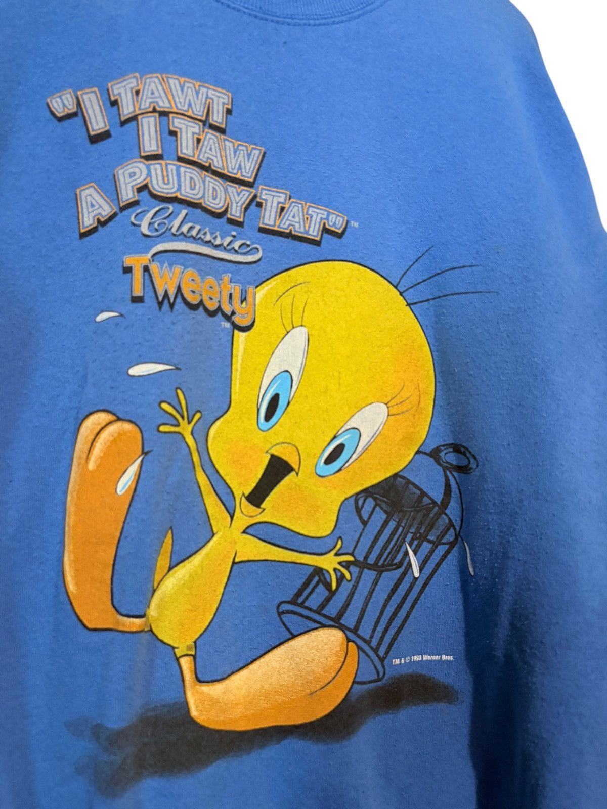 Vintage 1993 Tweety looney tunes sweatshirt Size US L / EU 52-54 / 3 - 2 Thumbnail