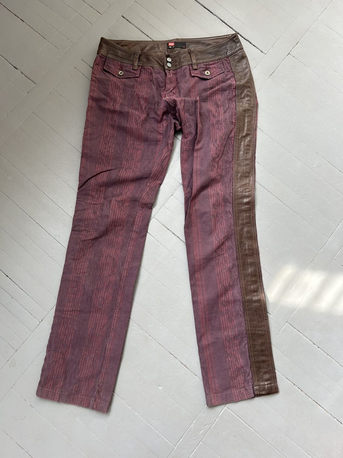 Diesel Diesel pants leather vintage Size 28" / US 6 / IT 42 - 1 Thumbnail