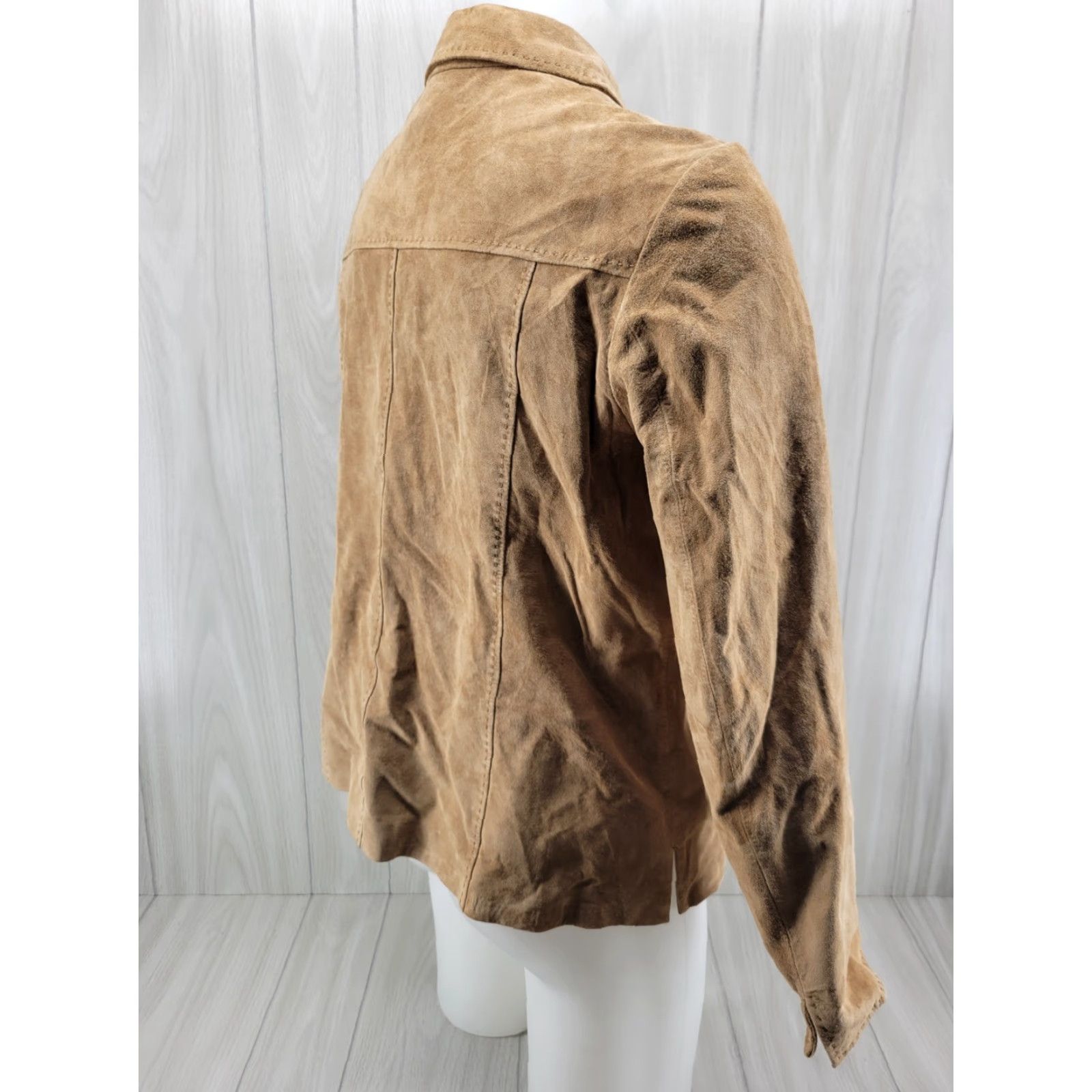 Pendleton VINTAGE Pendleton Womens Leather Jacket Tan Lined Lightweight Sz XL Size XL / US 12-14 / IT 48-50 - 5 Thumbnail